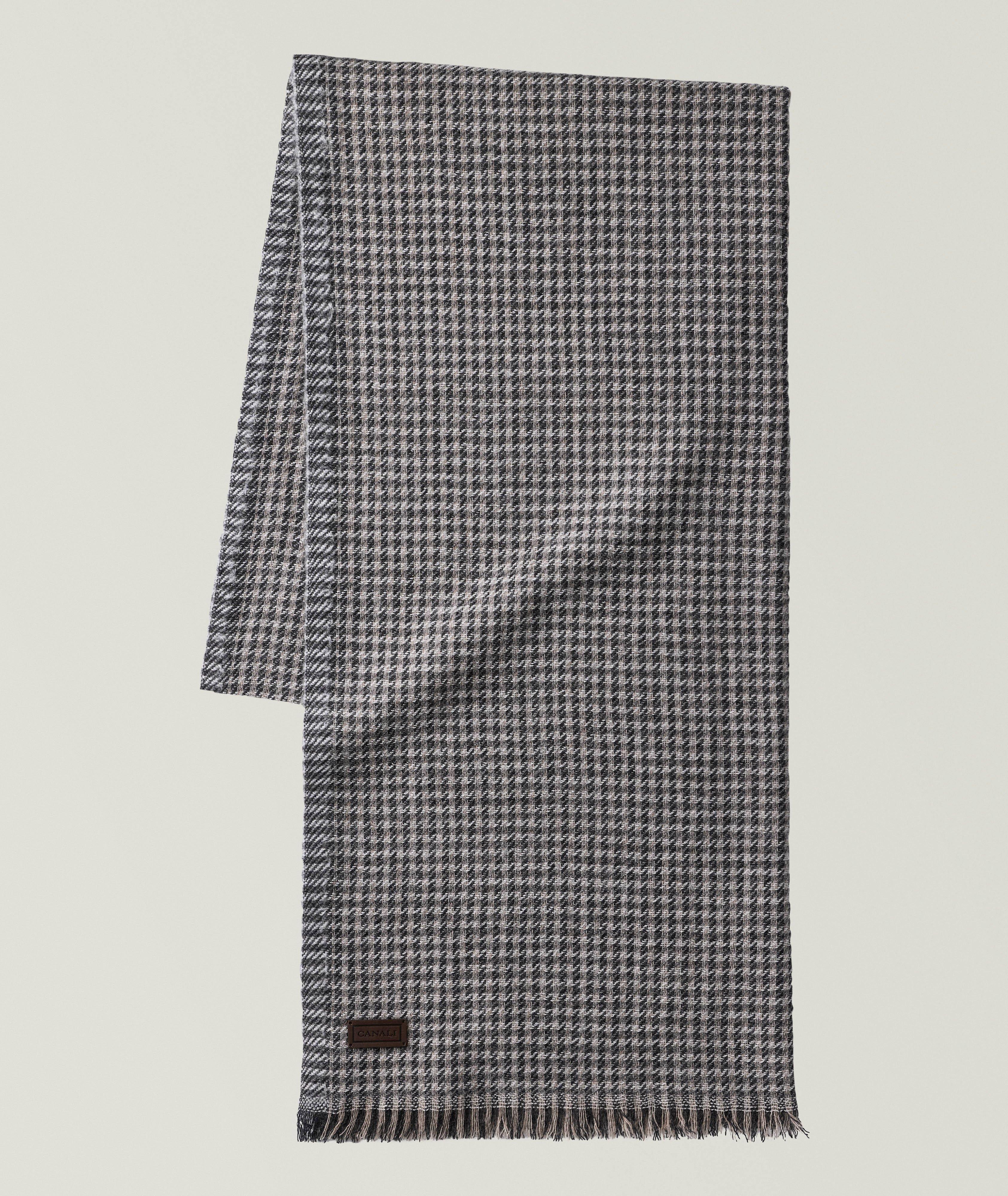 Checked Cashmere-Wool Scarf  image 0