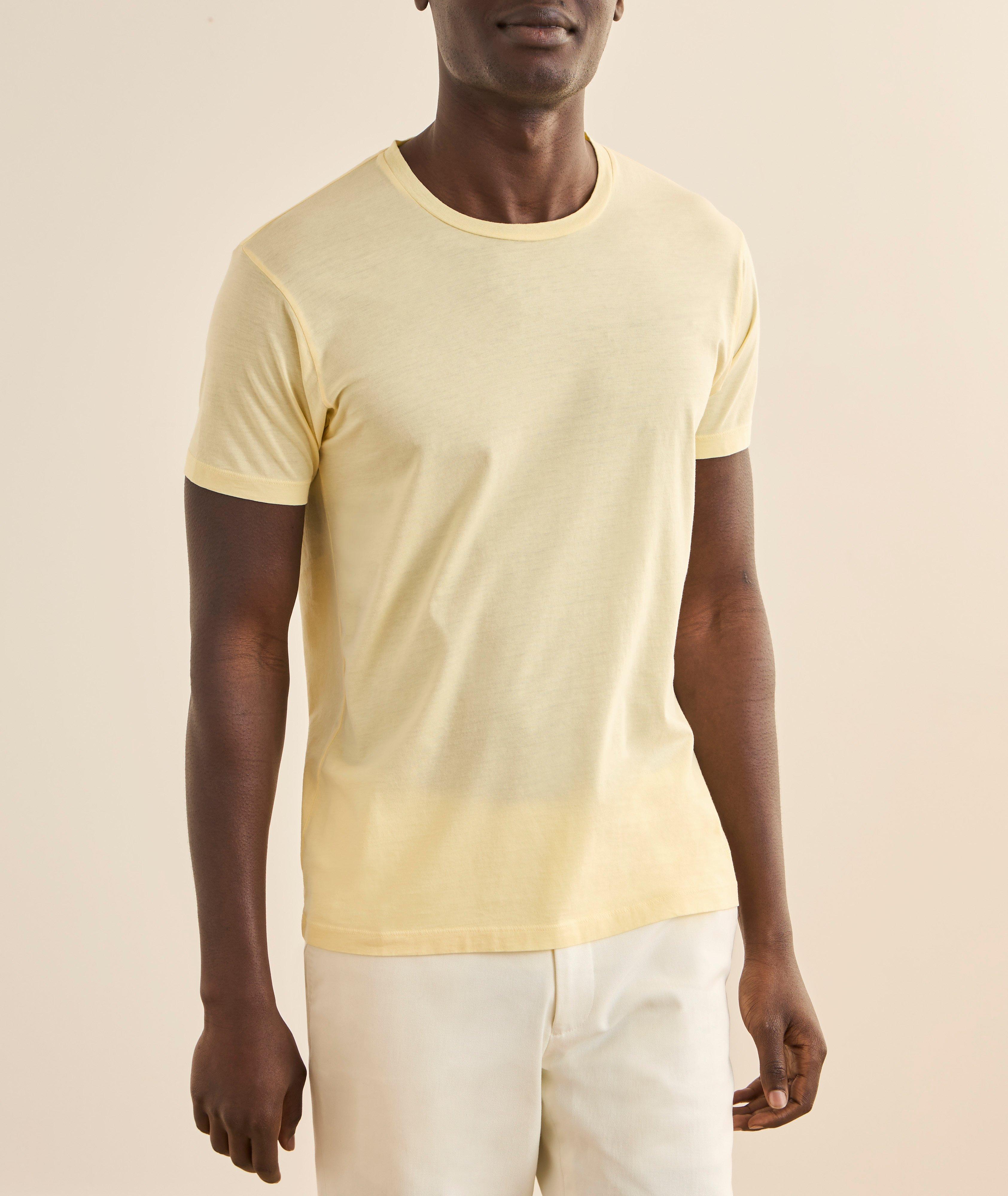 Cotton-Silk Slub Crewneck T-Shirt image 1