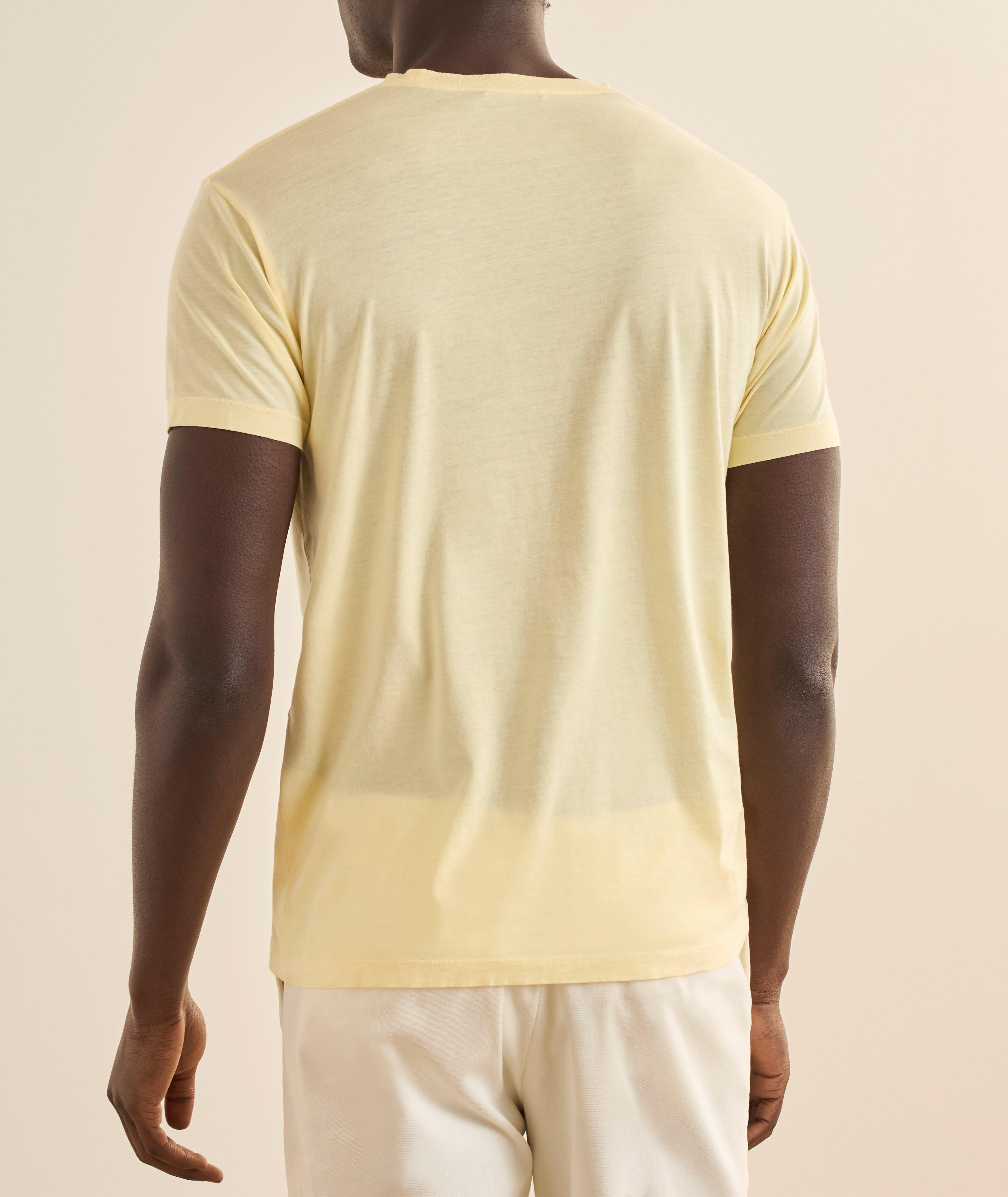 Cotton-Silk Slub Crewneck T-Shirt image 2