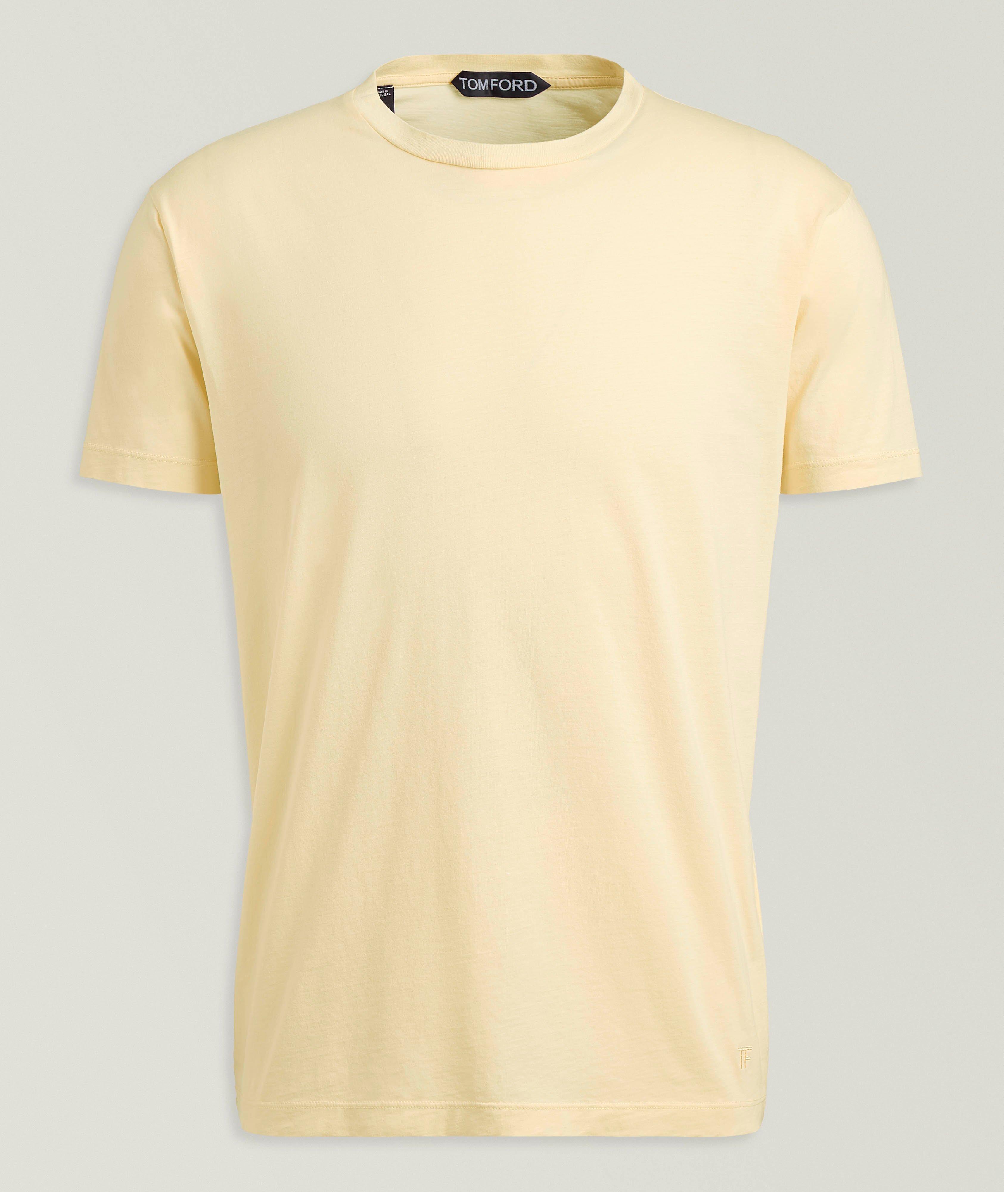 Cotton-Silk Slub Crewneck T-Shirt image 0