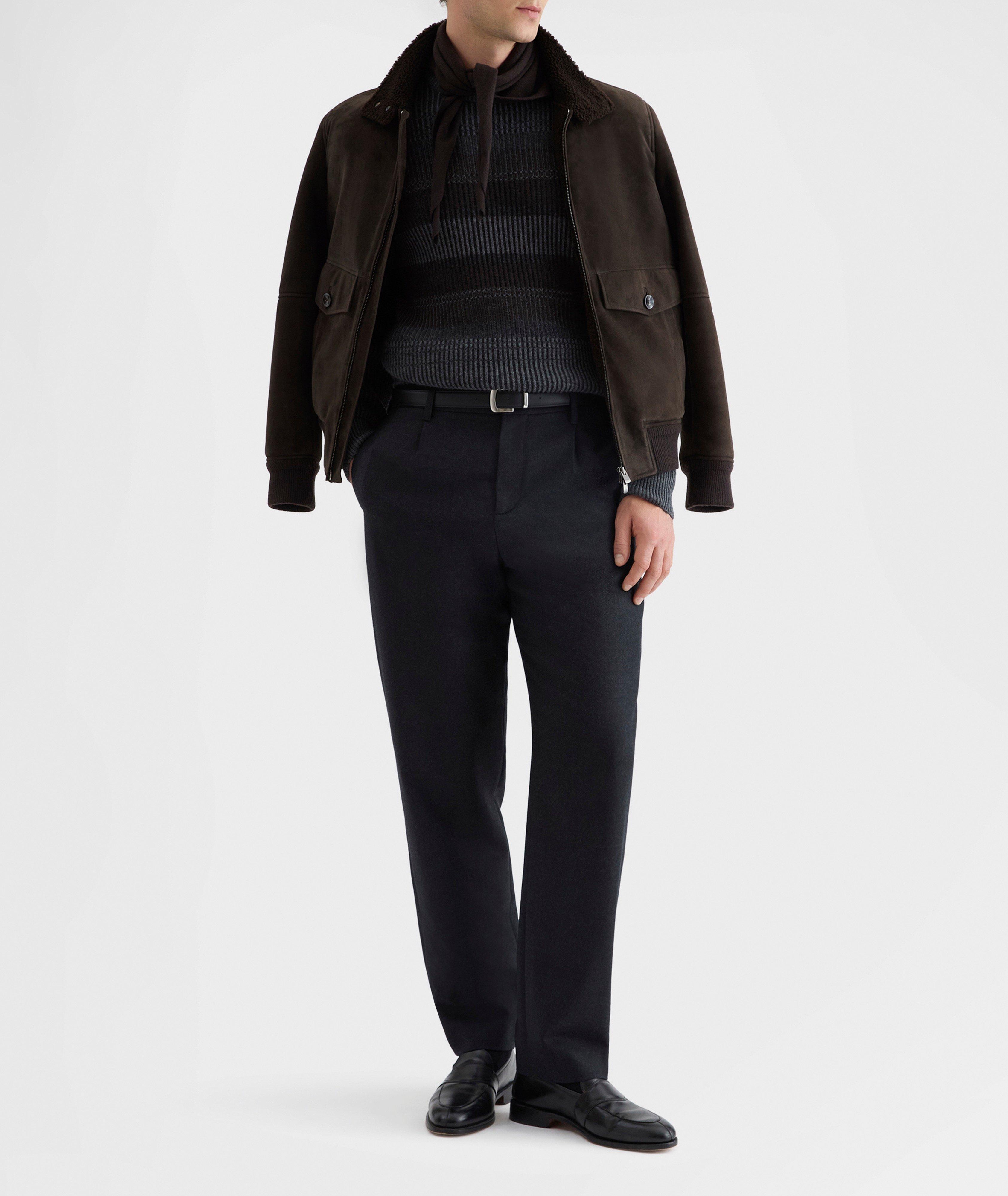 Striped Cashmere Crewneck Sweater  image 5