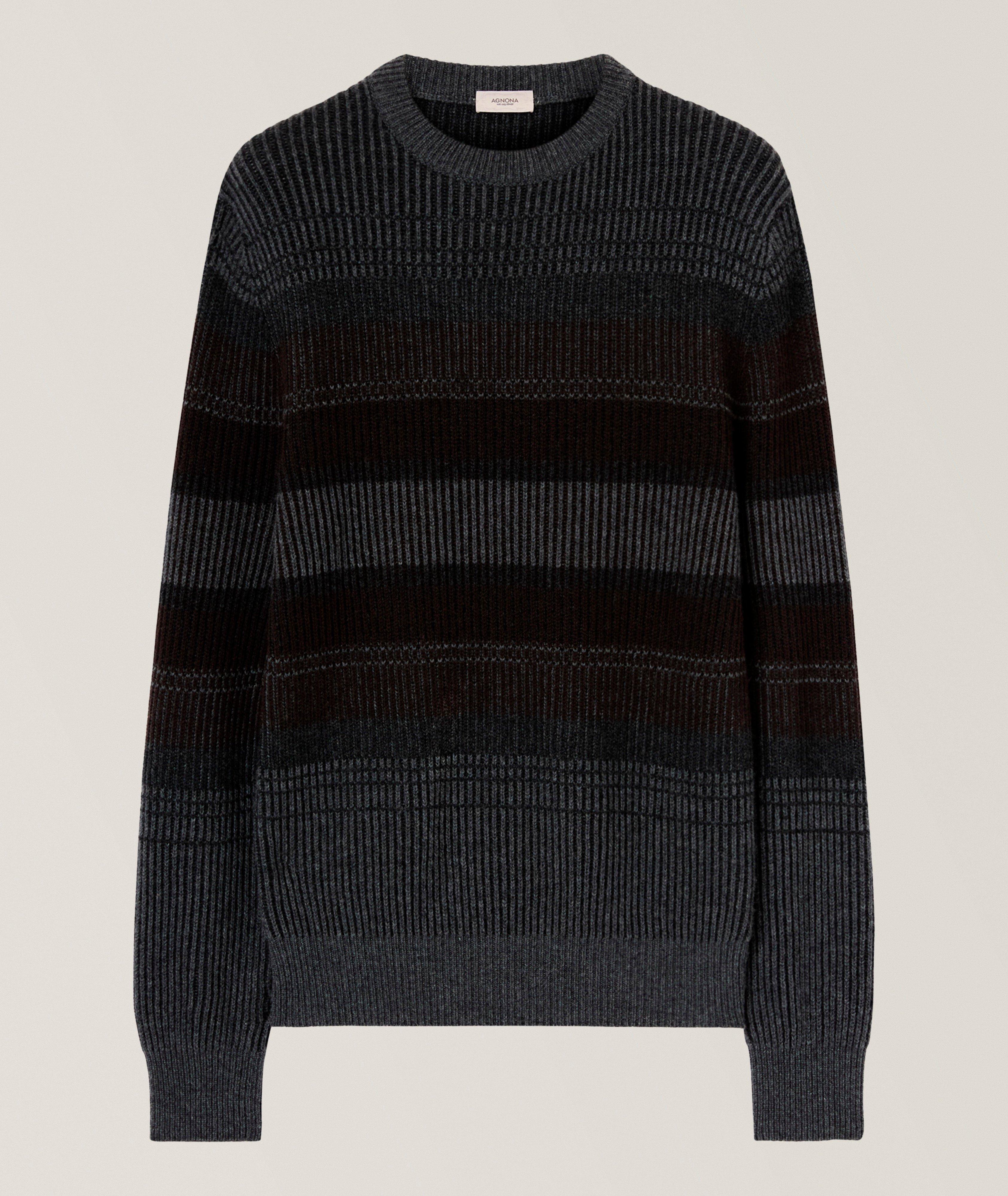 Striped Cashmere Crewneck Sweater  image 0