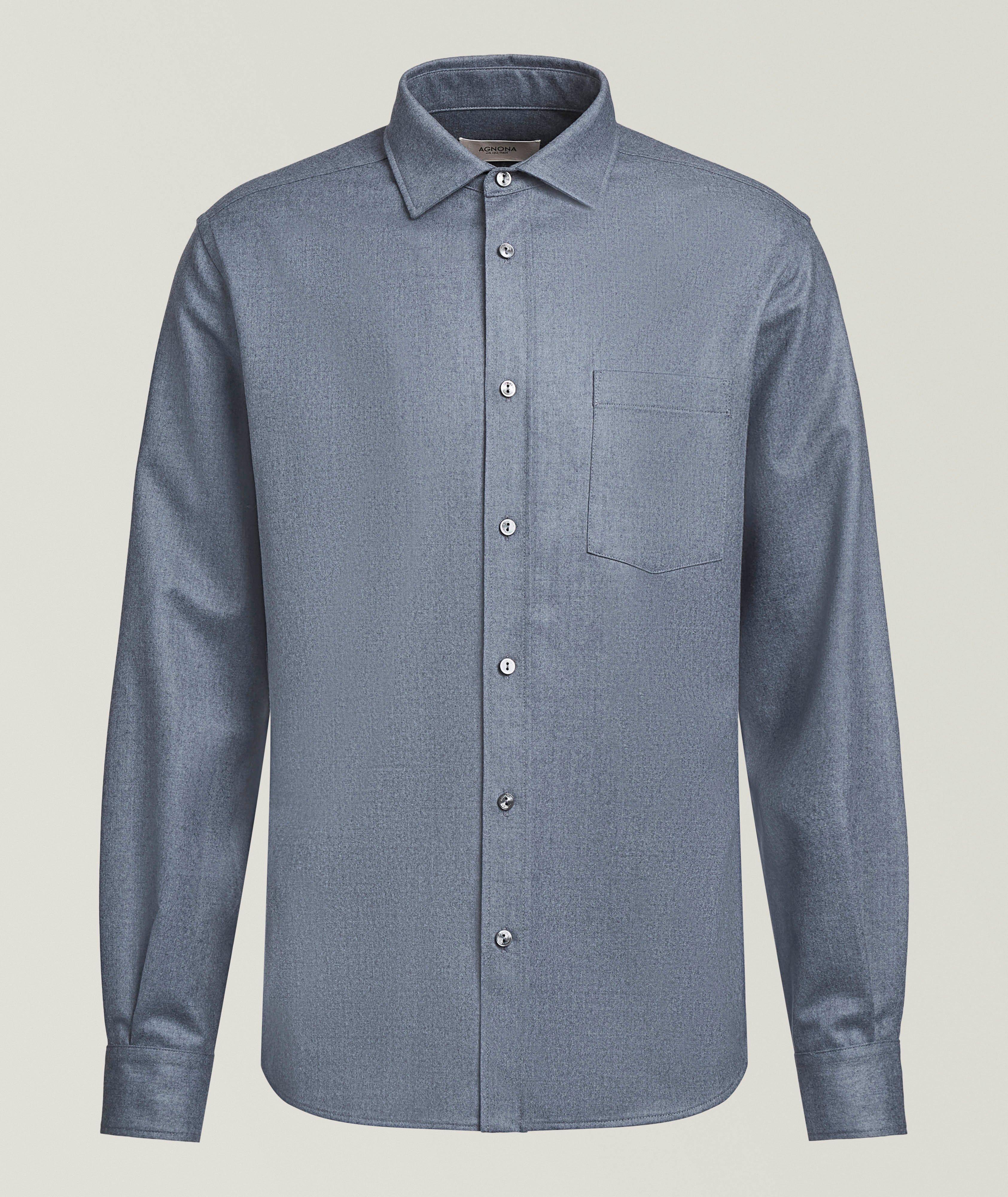 Agnona Wool Patch Pocket Shirt 