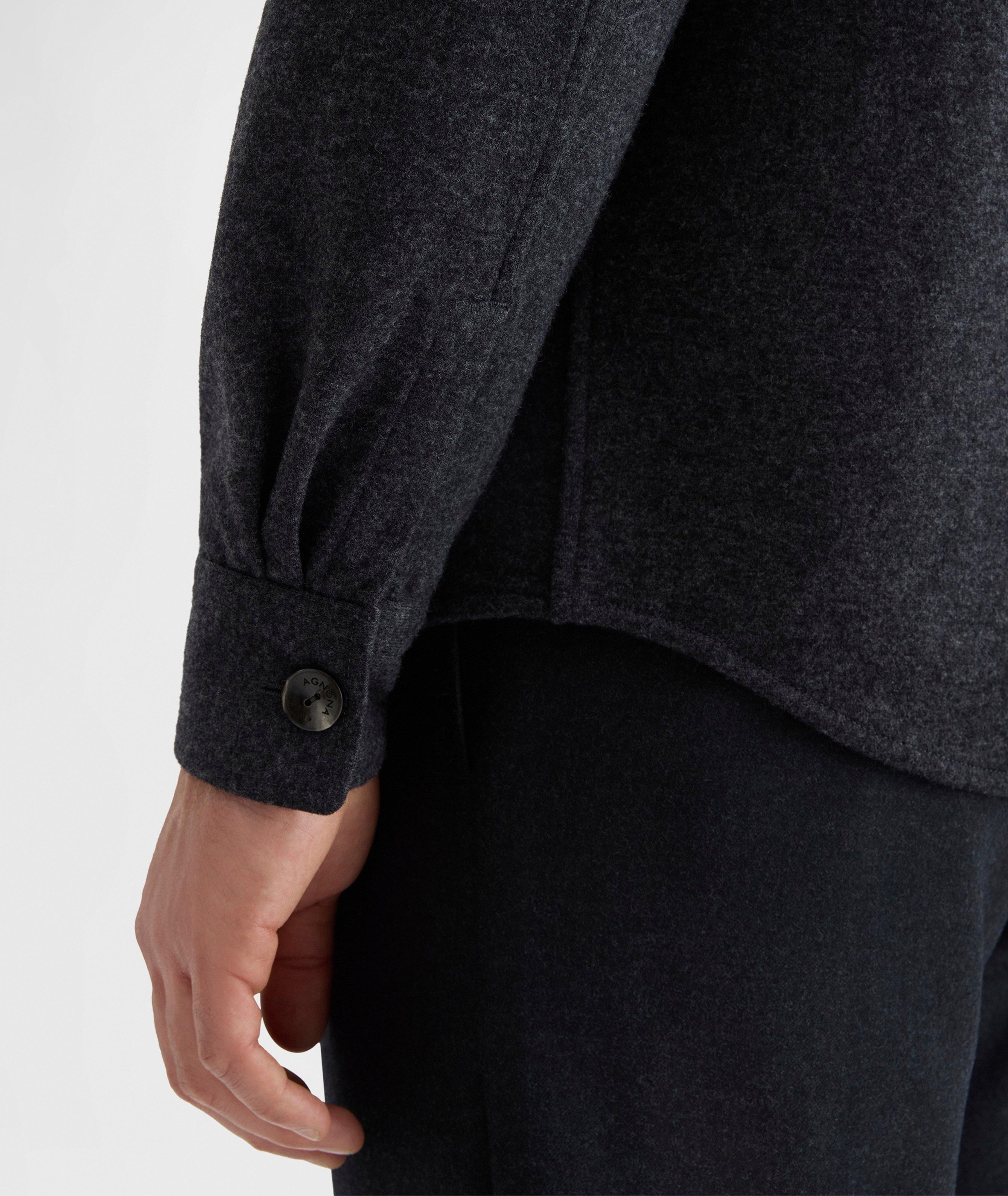 Double Face Wool Cashmere-Blend Overshirt image 4
