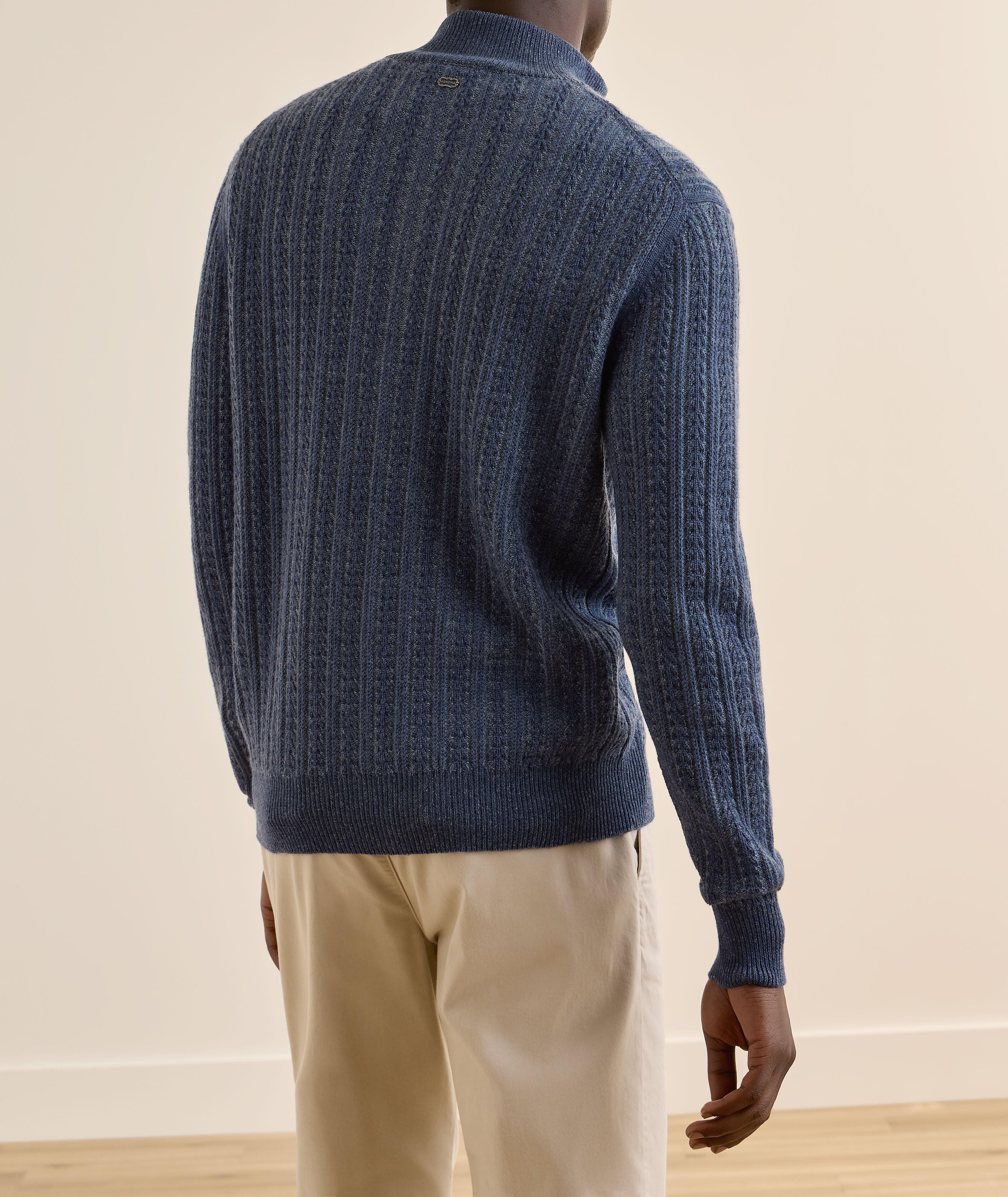 Cashmere-Blend Quarter-Zip Sweater image 2