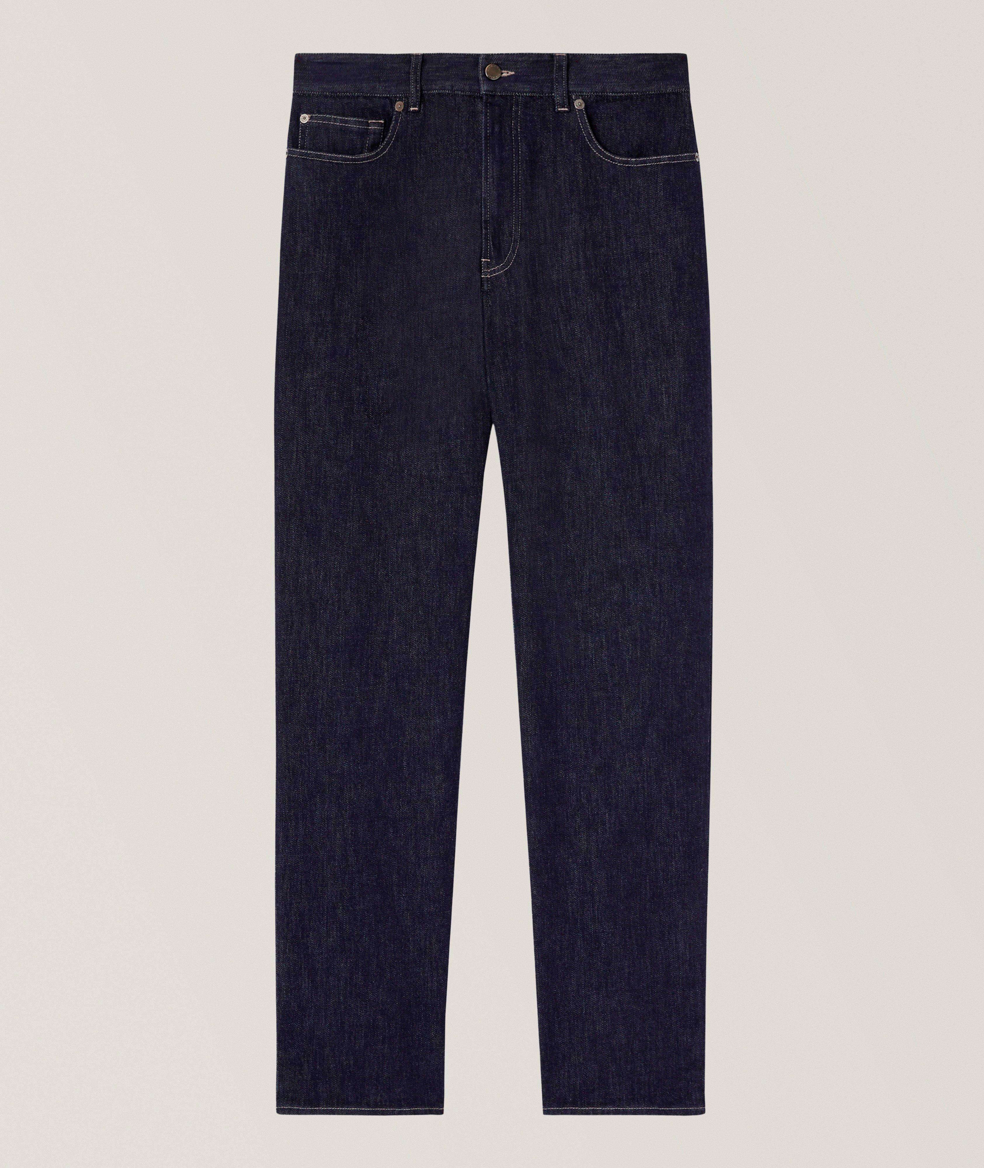 Agnona Jean denim-cachemire jambe-droite