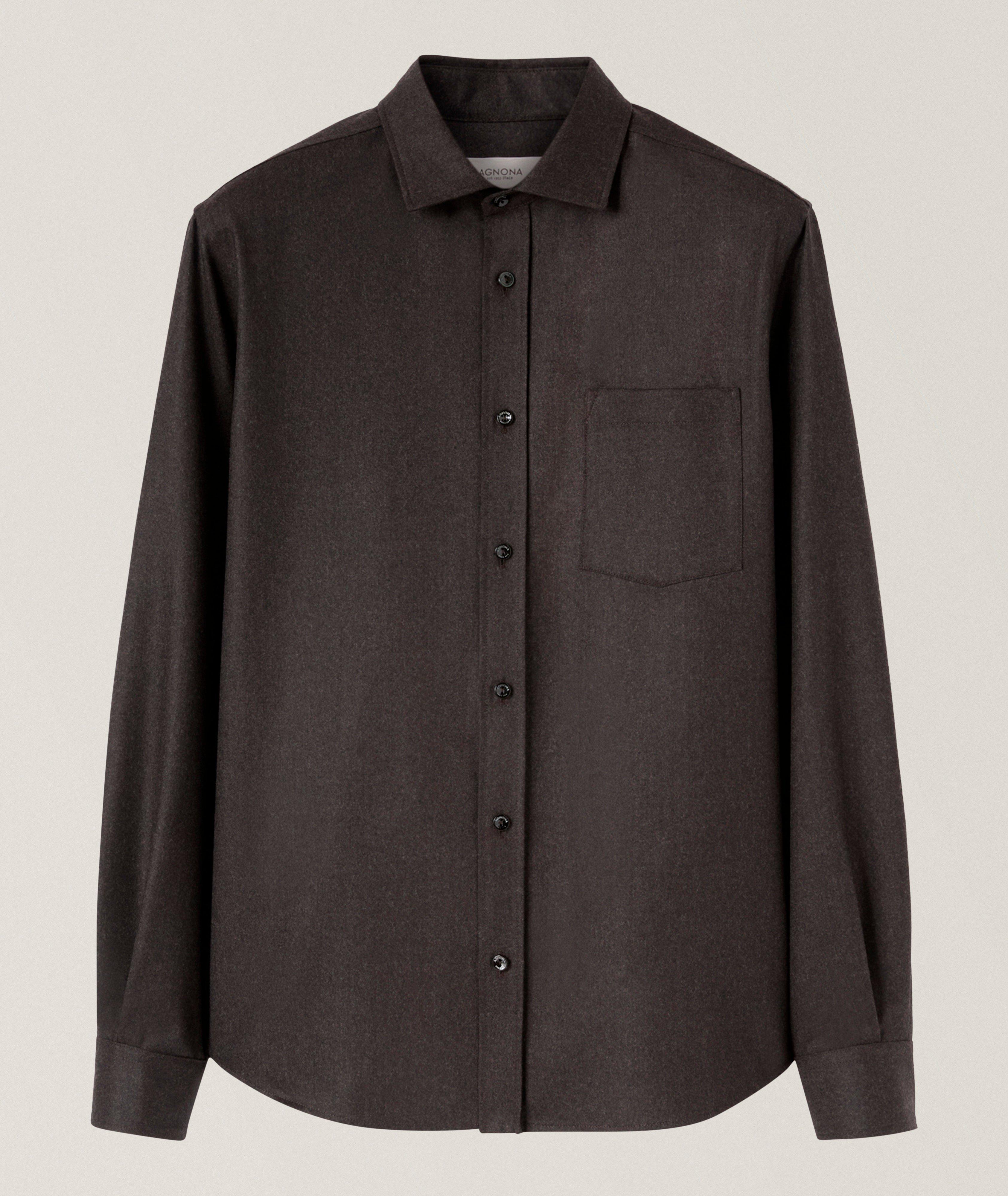 Agnona Wool Patch Pocket Shirt 