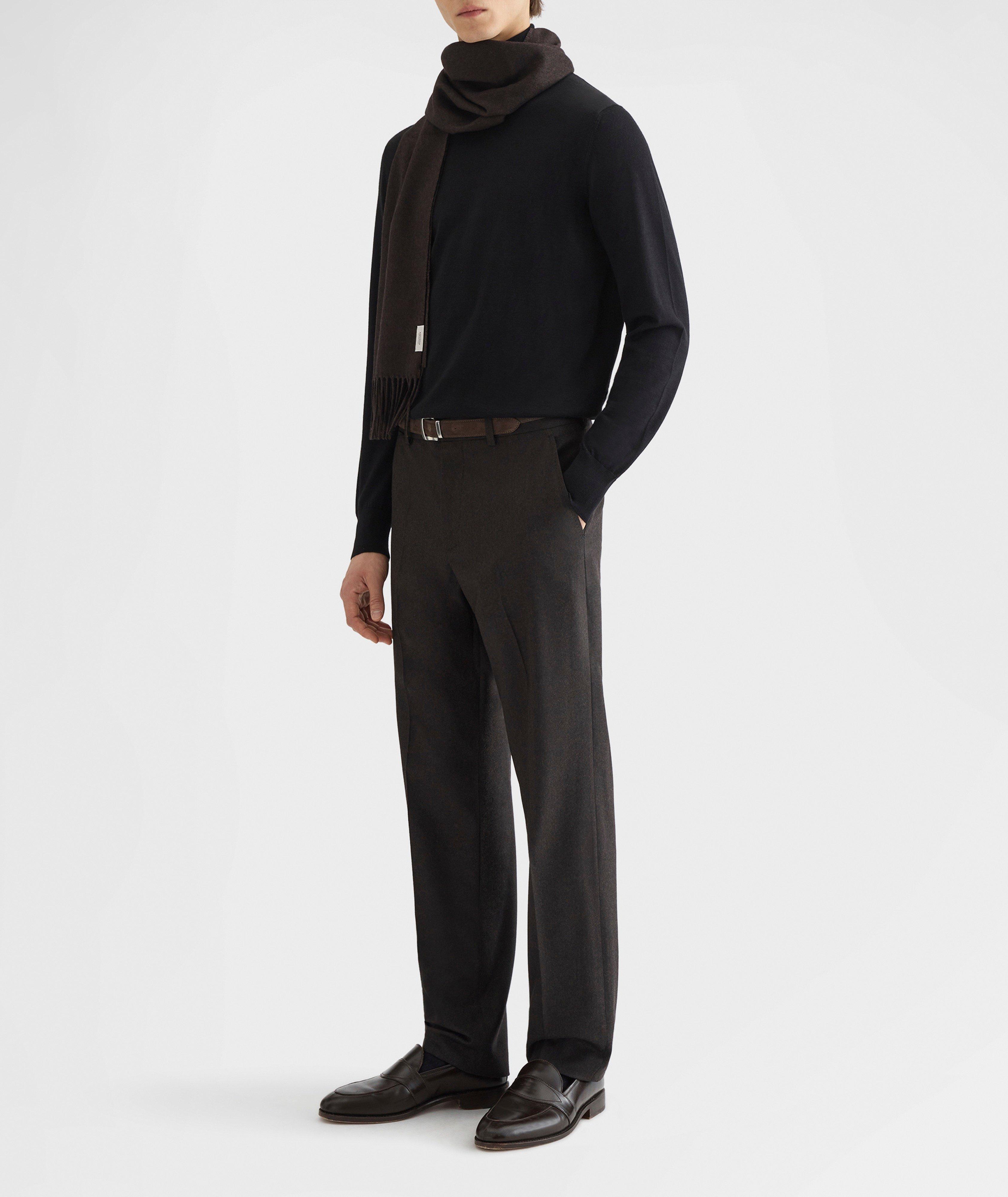Straight-Leg Wool Dress Pants image 5