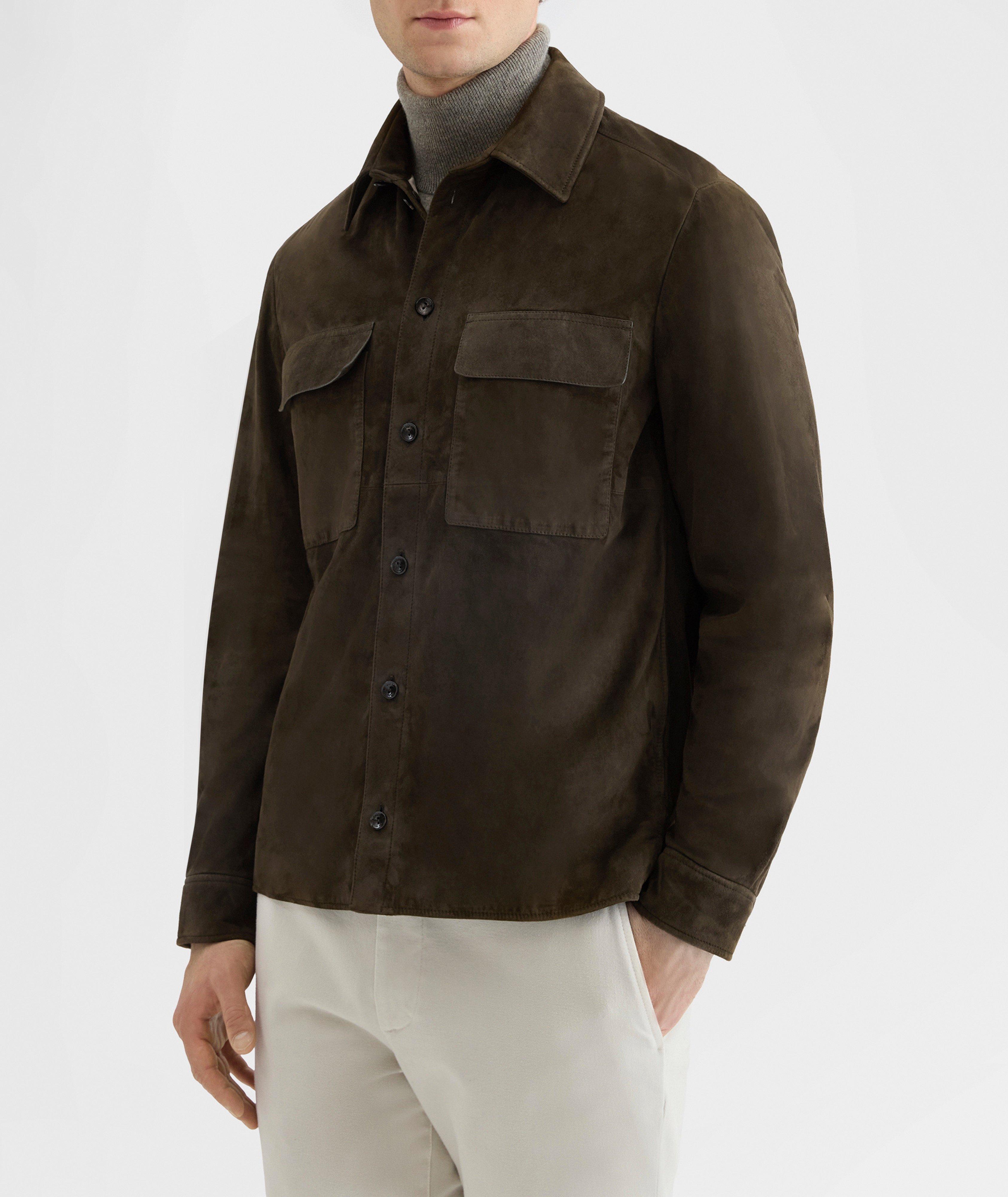 Suede Utility Overshirt  image 1