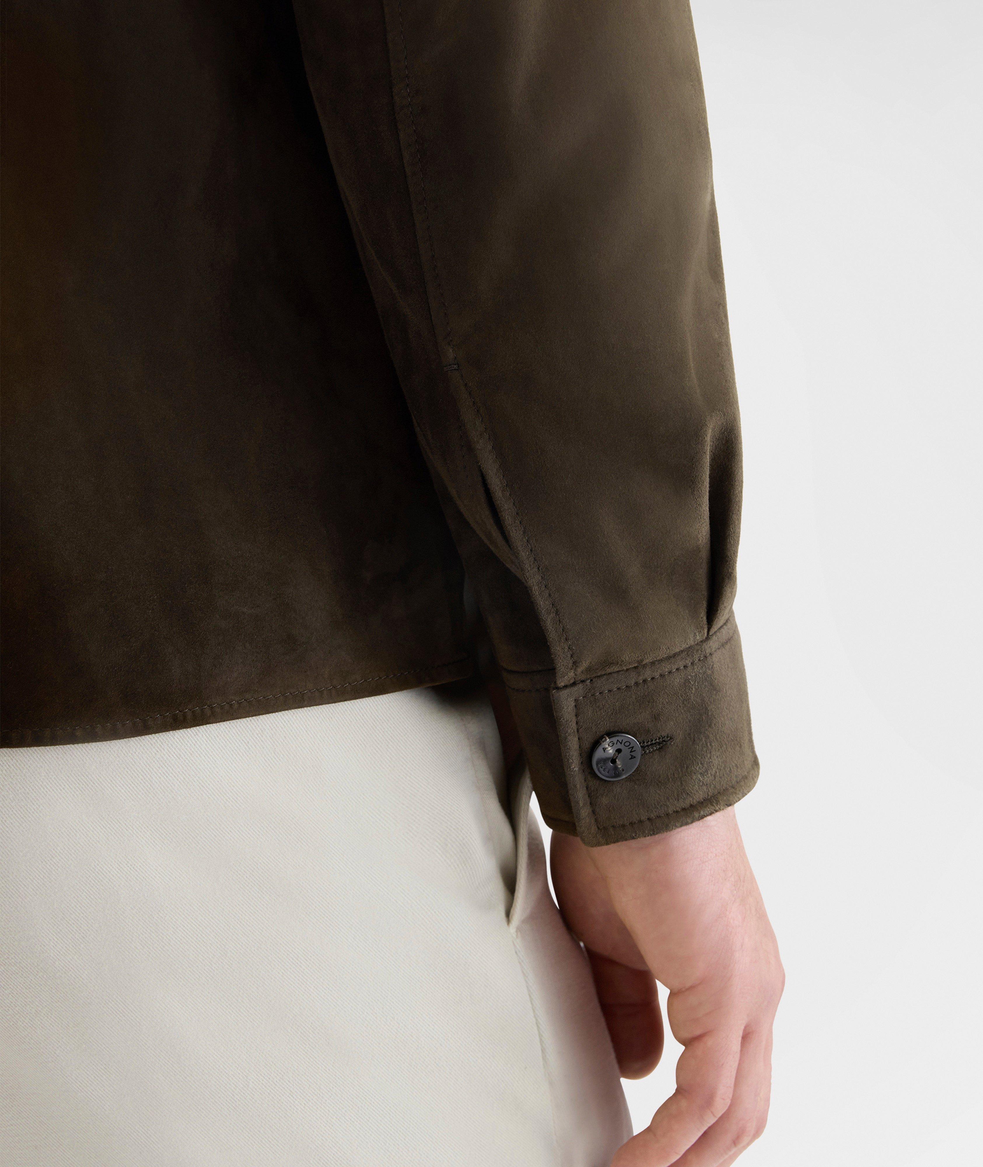 Suede Utility Overshirt  image 4