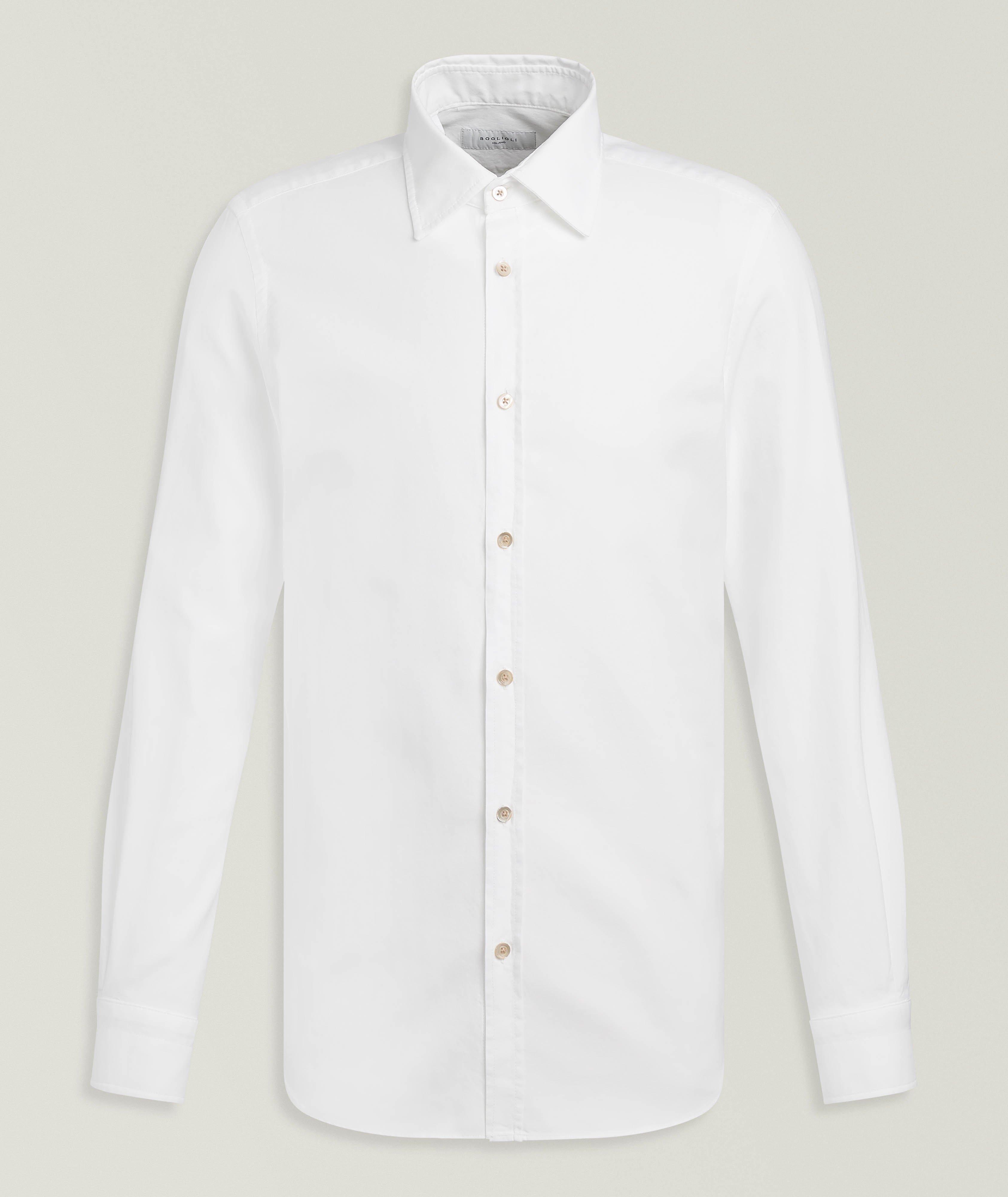 Boglioli Chemise popeline coton lavé