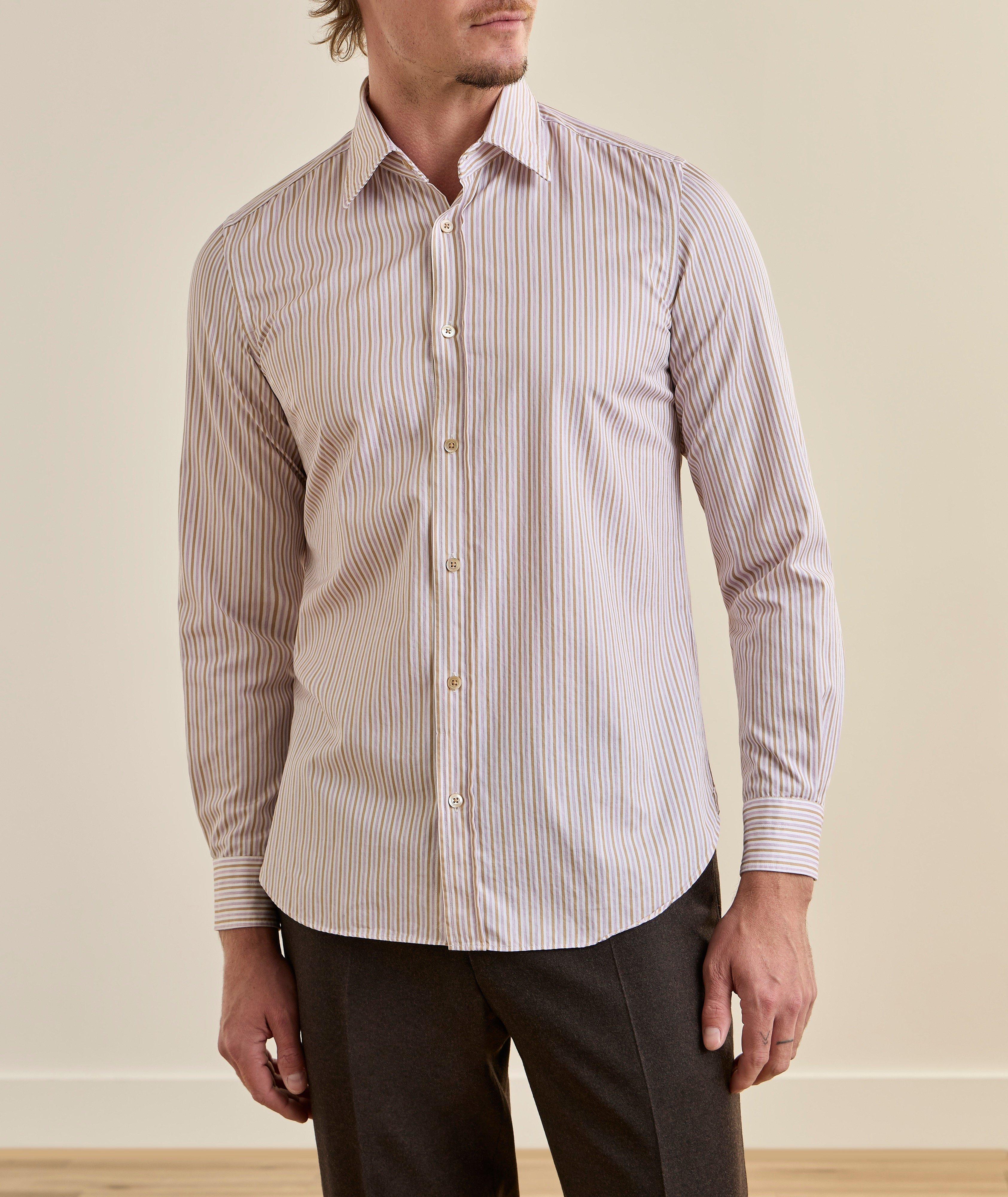 Chemise coton rayures lavées image 1