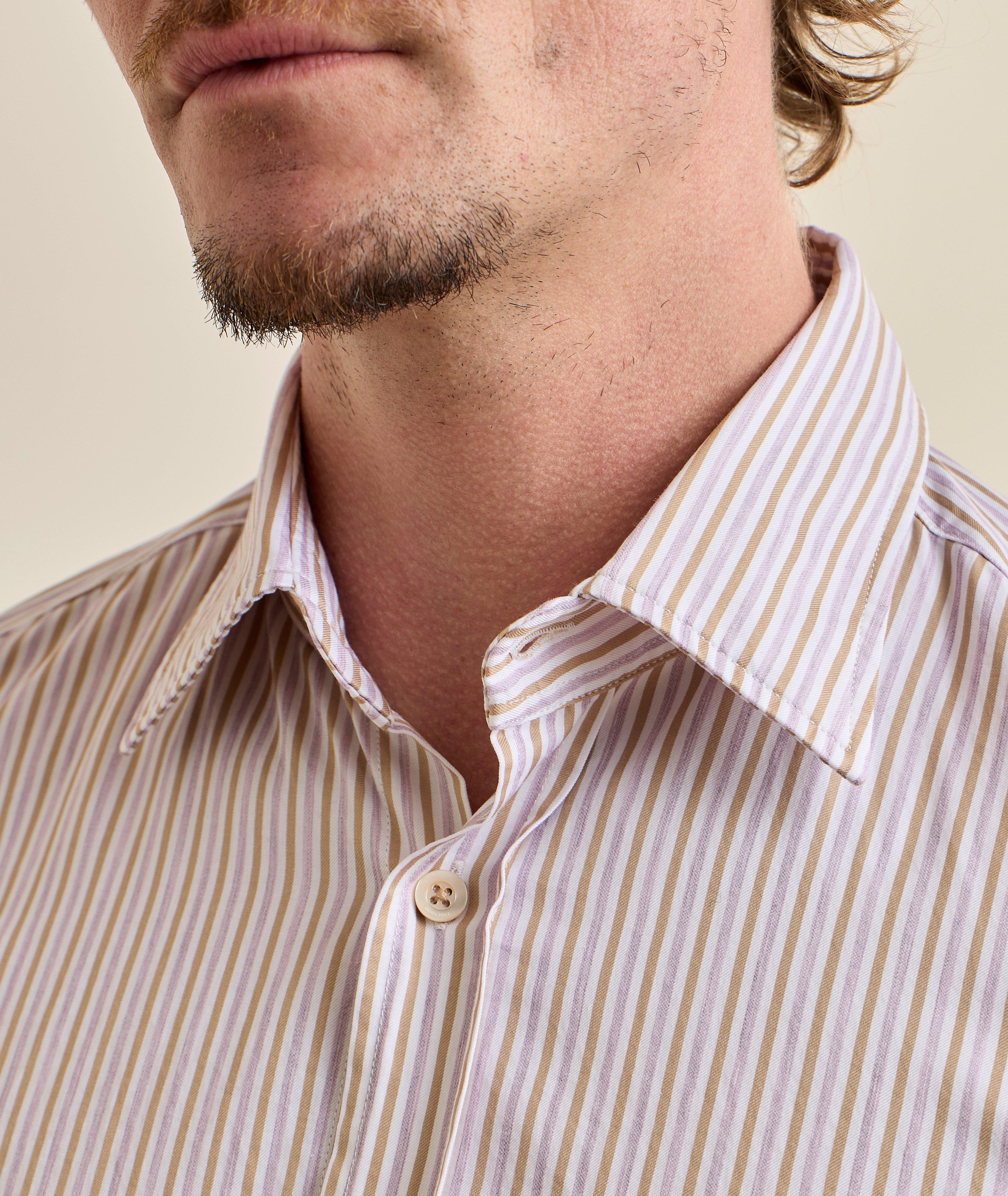 Chemise coton rayures lavées image 3