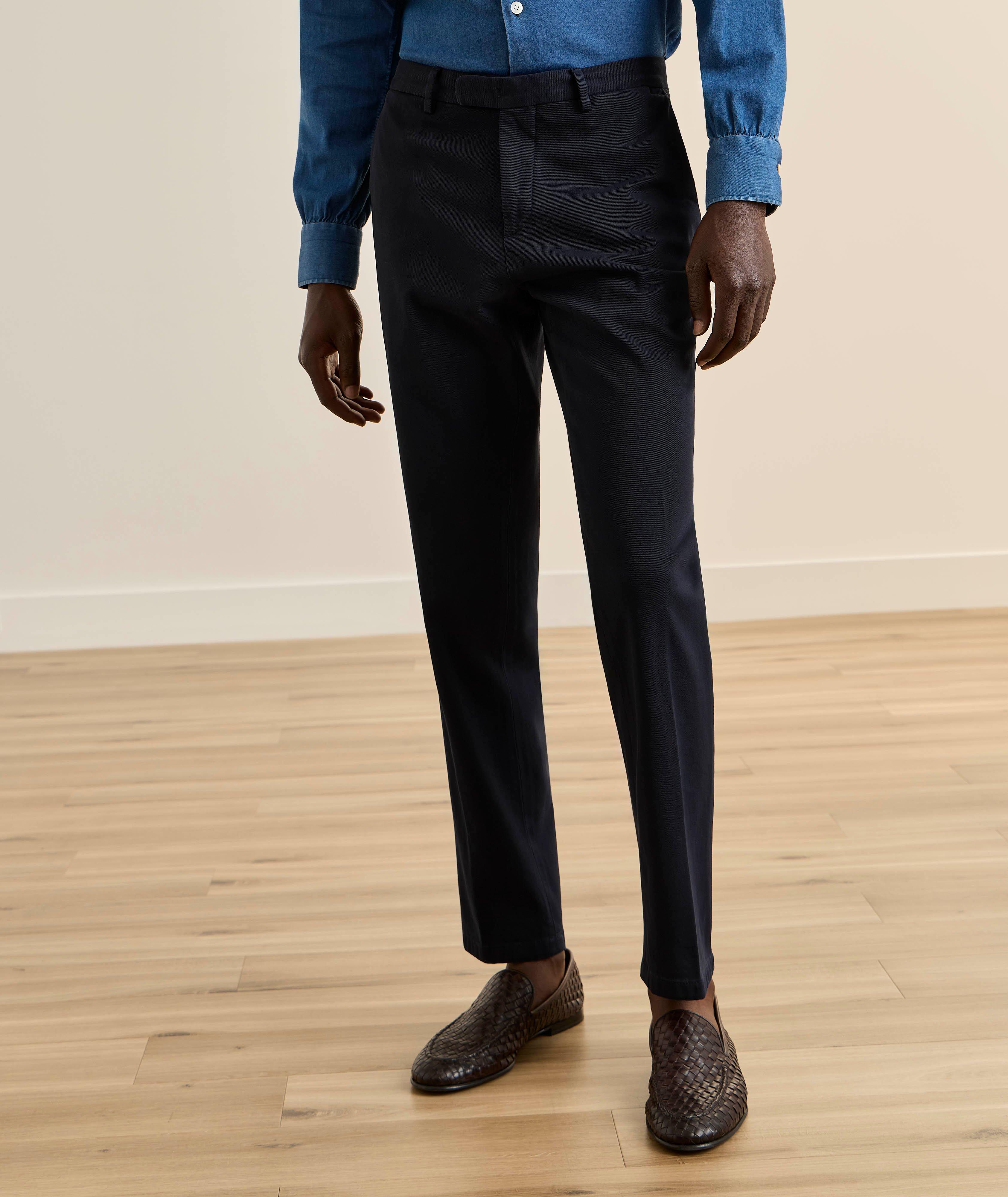 Pantalon chino coton-mélange lavé image 1