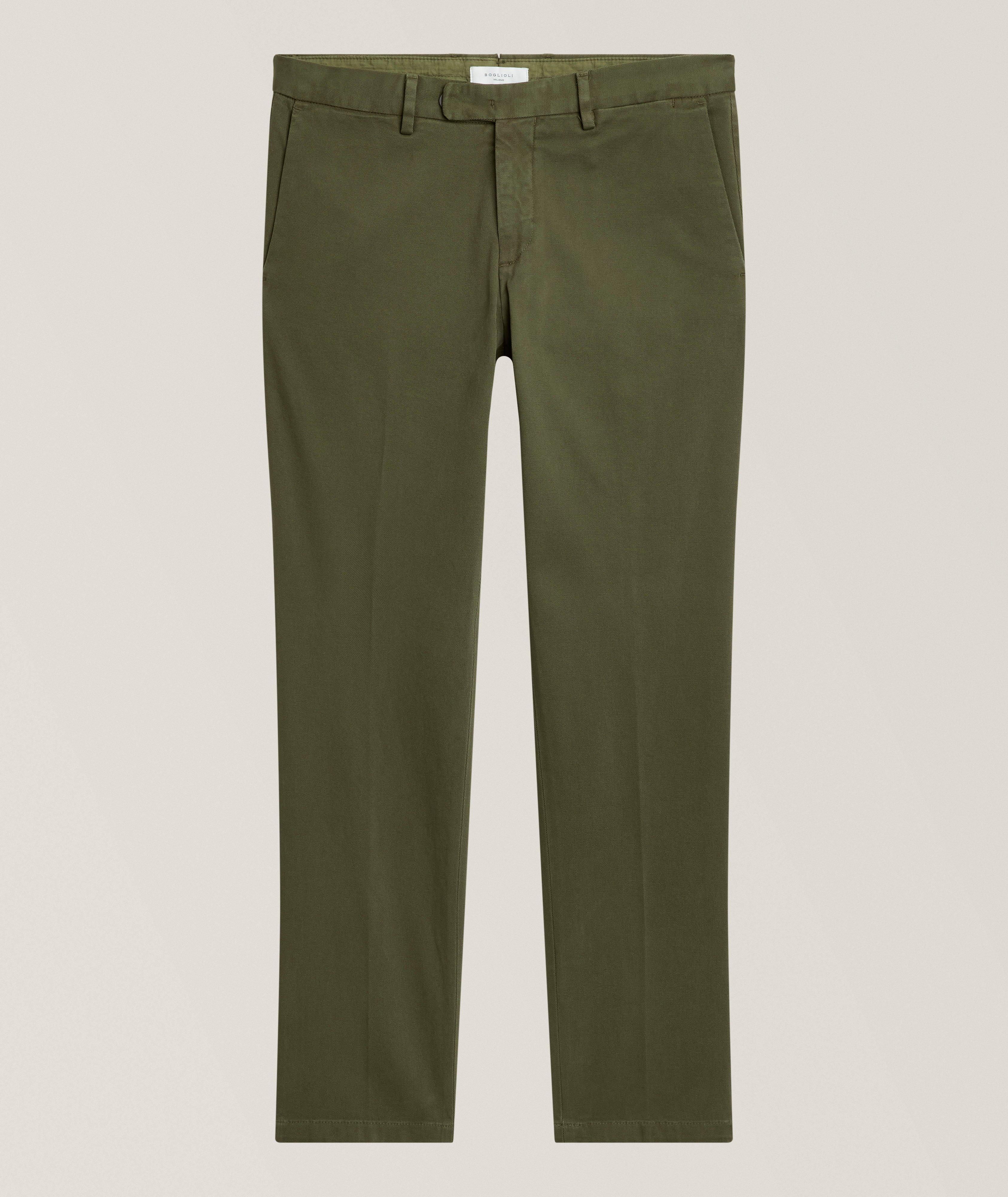 Pantalon chino coton-mélange lavé image 0