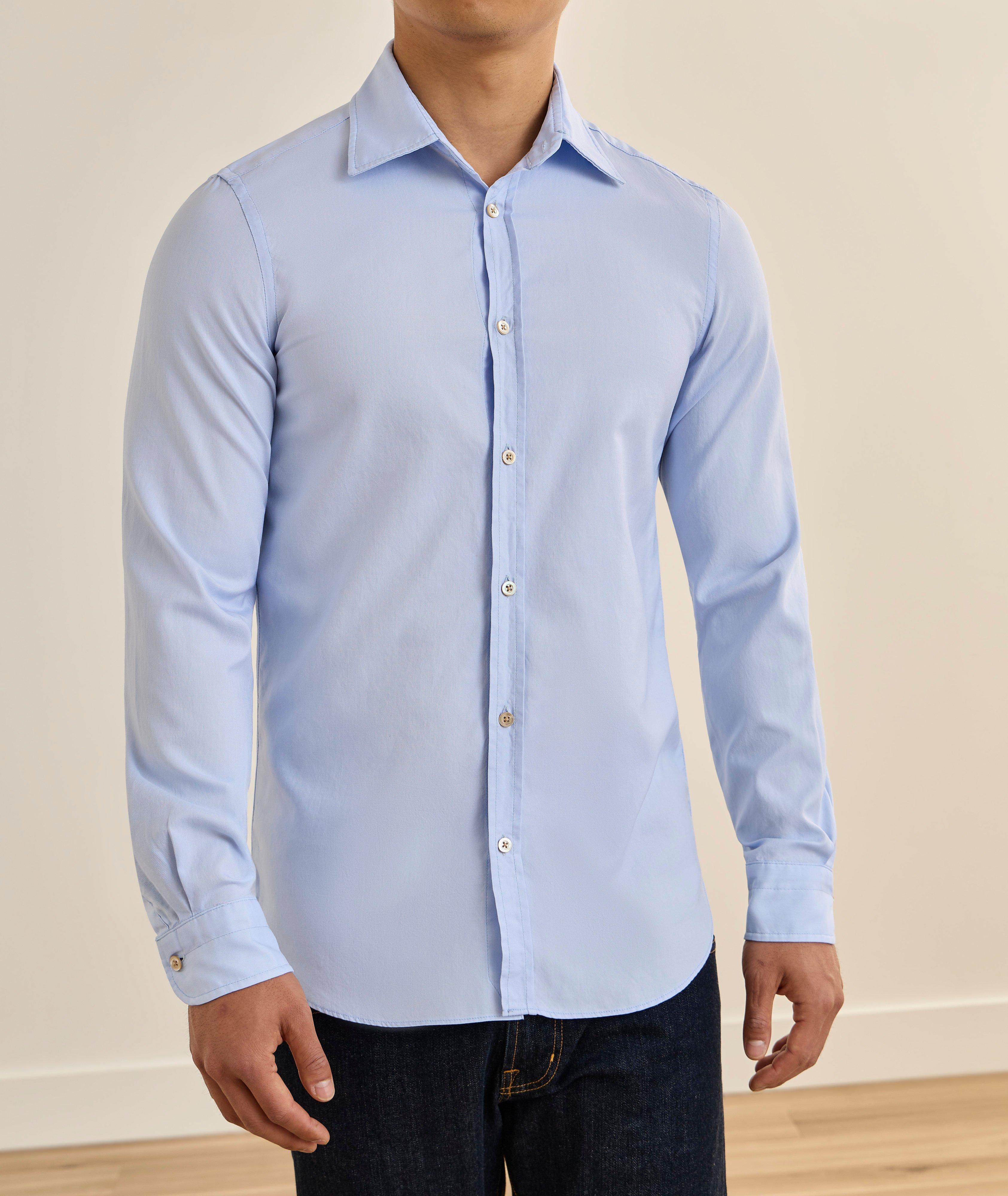 Chemise popeline coton lavé image 1