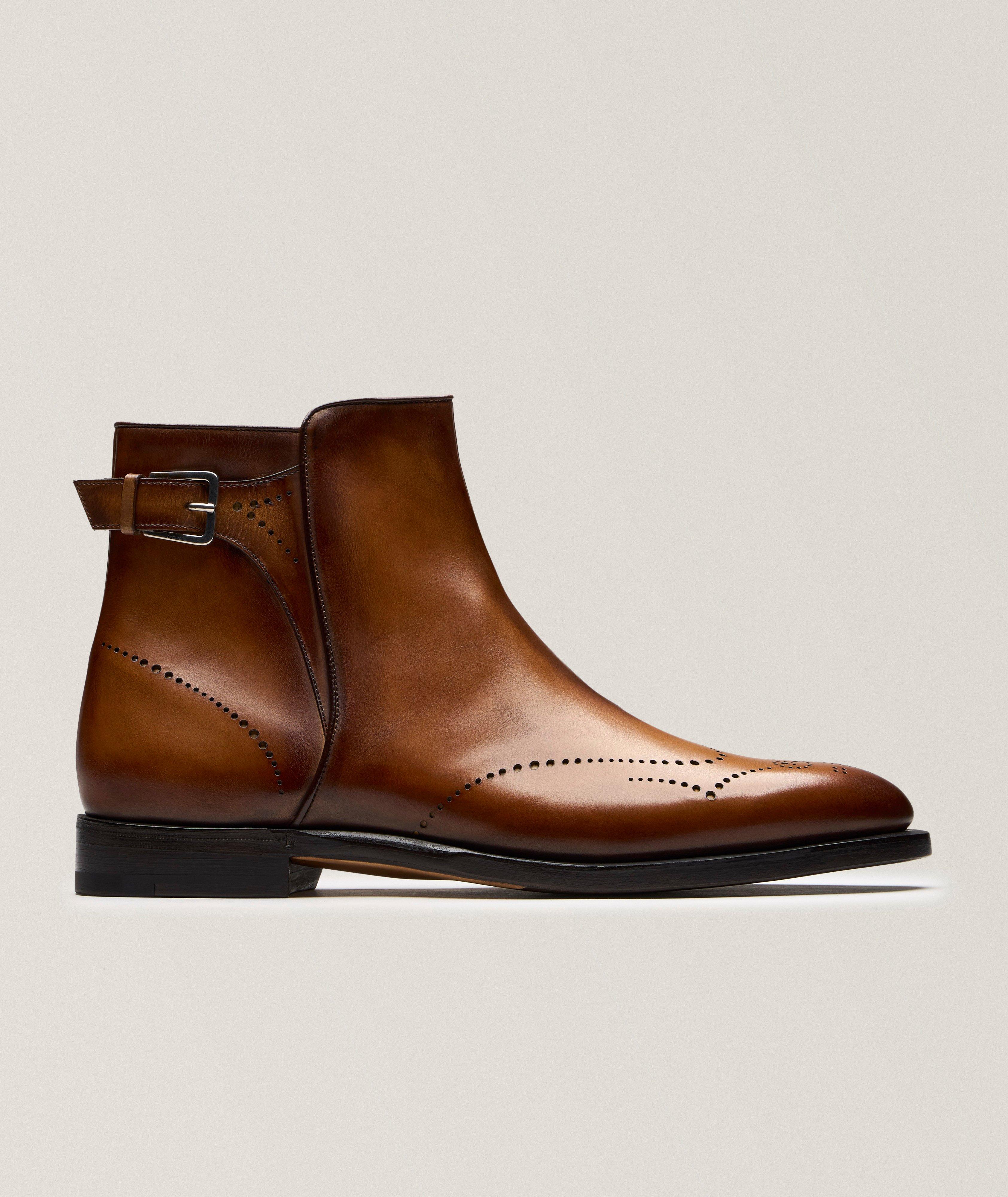 Berluti Ajoure Venezia Leather Equilibre Boots