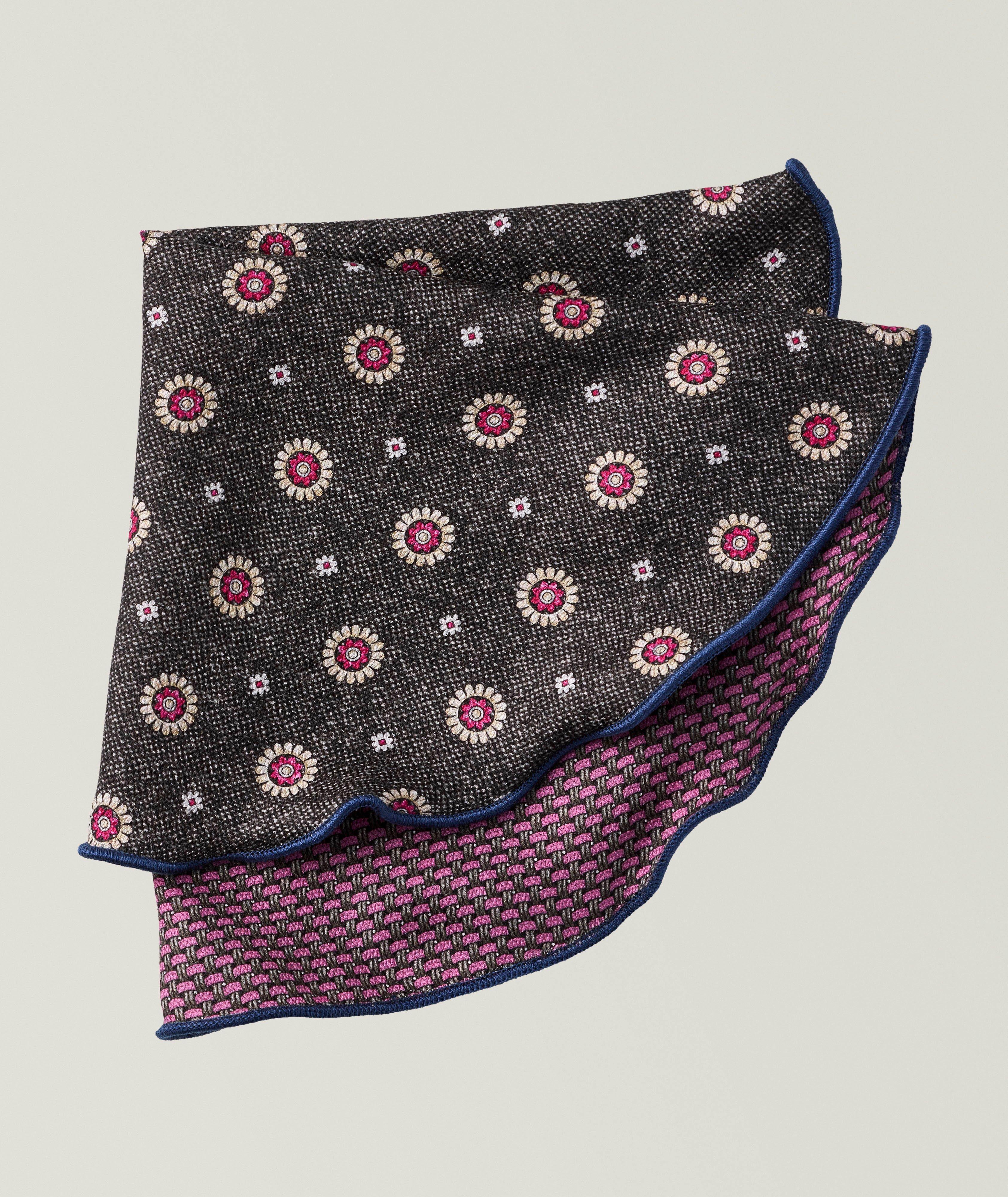 Reversible Micro-Geo Silk Pocket Circle image 0