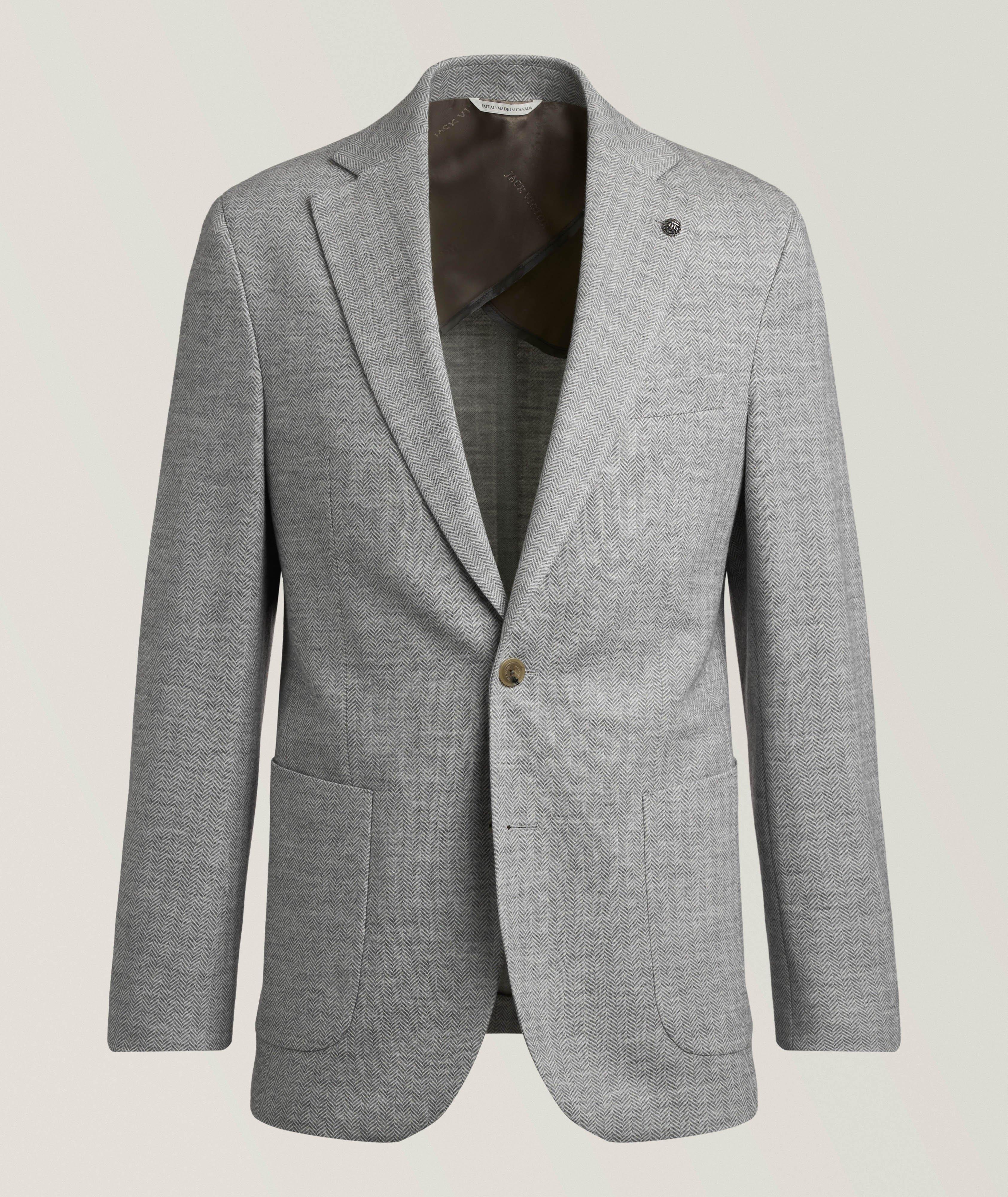 Jack Victor Veston sport laine-mélange chevrons