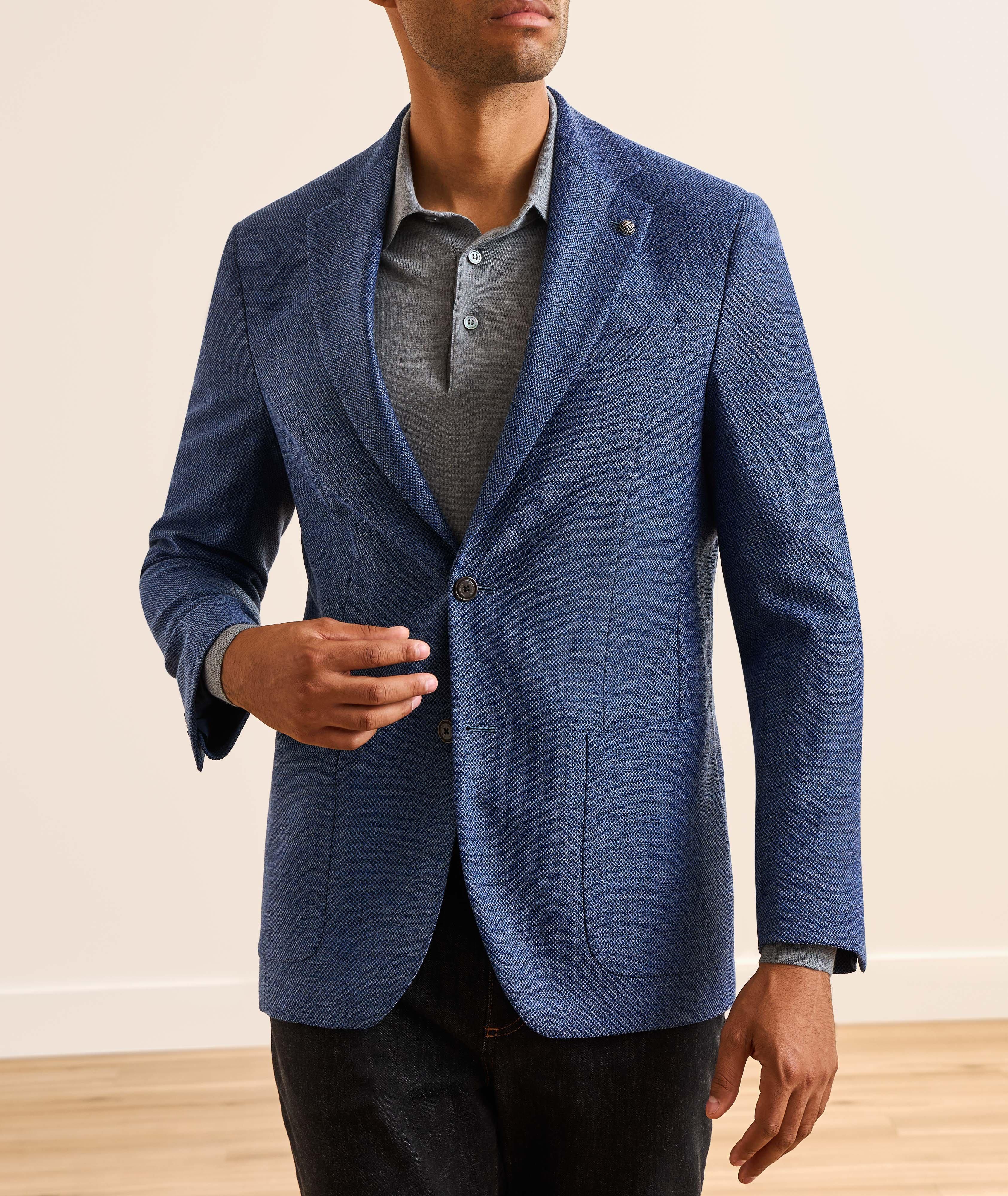 Veston sport laine-mélange texturé image 1