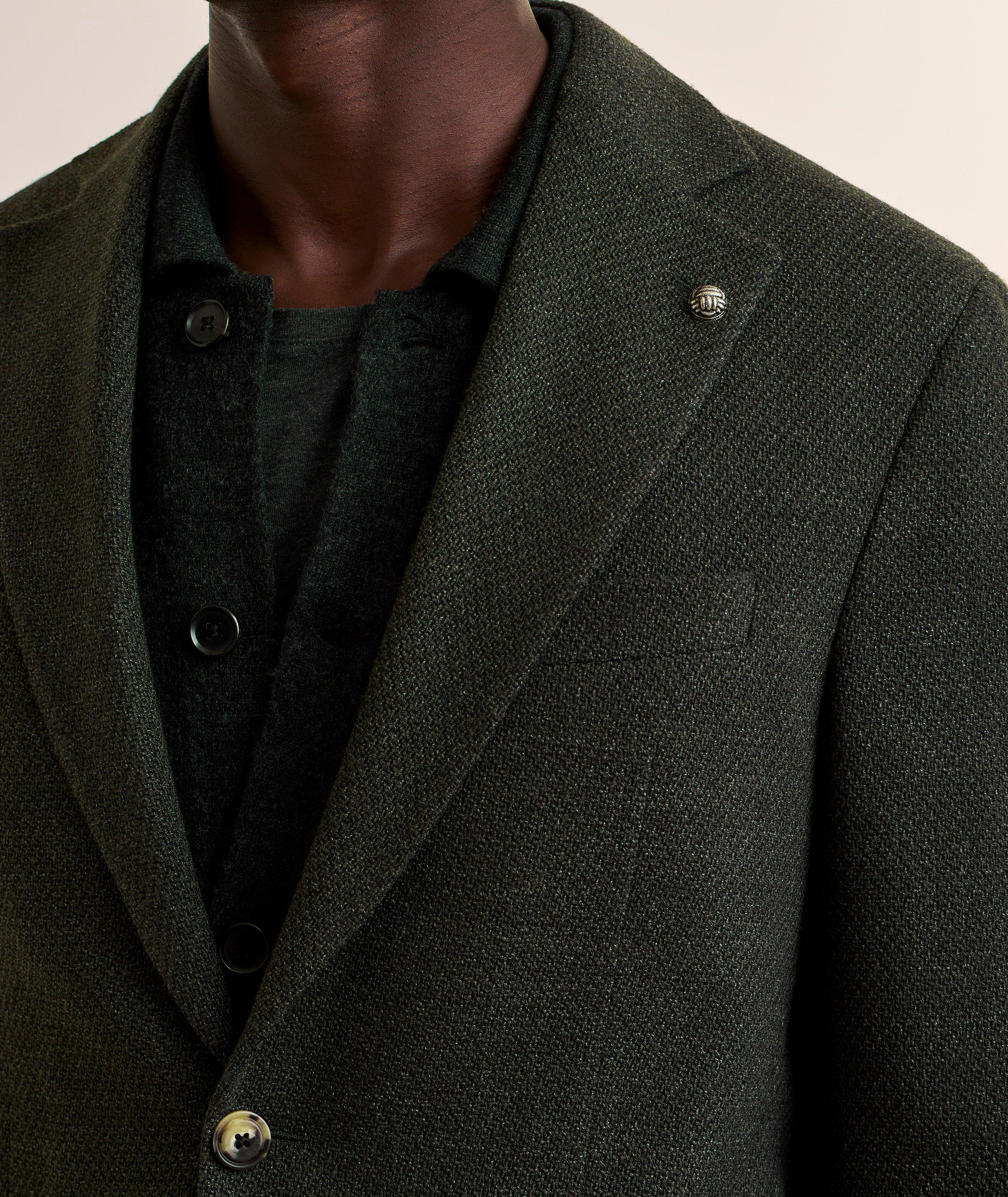 Veston sport laine-extensible texturé image 3