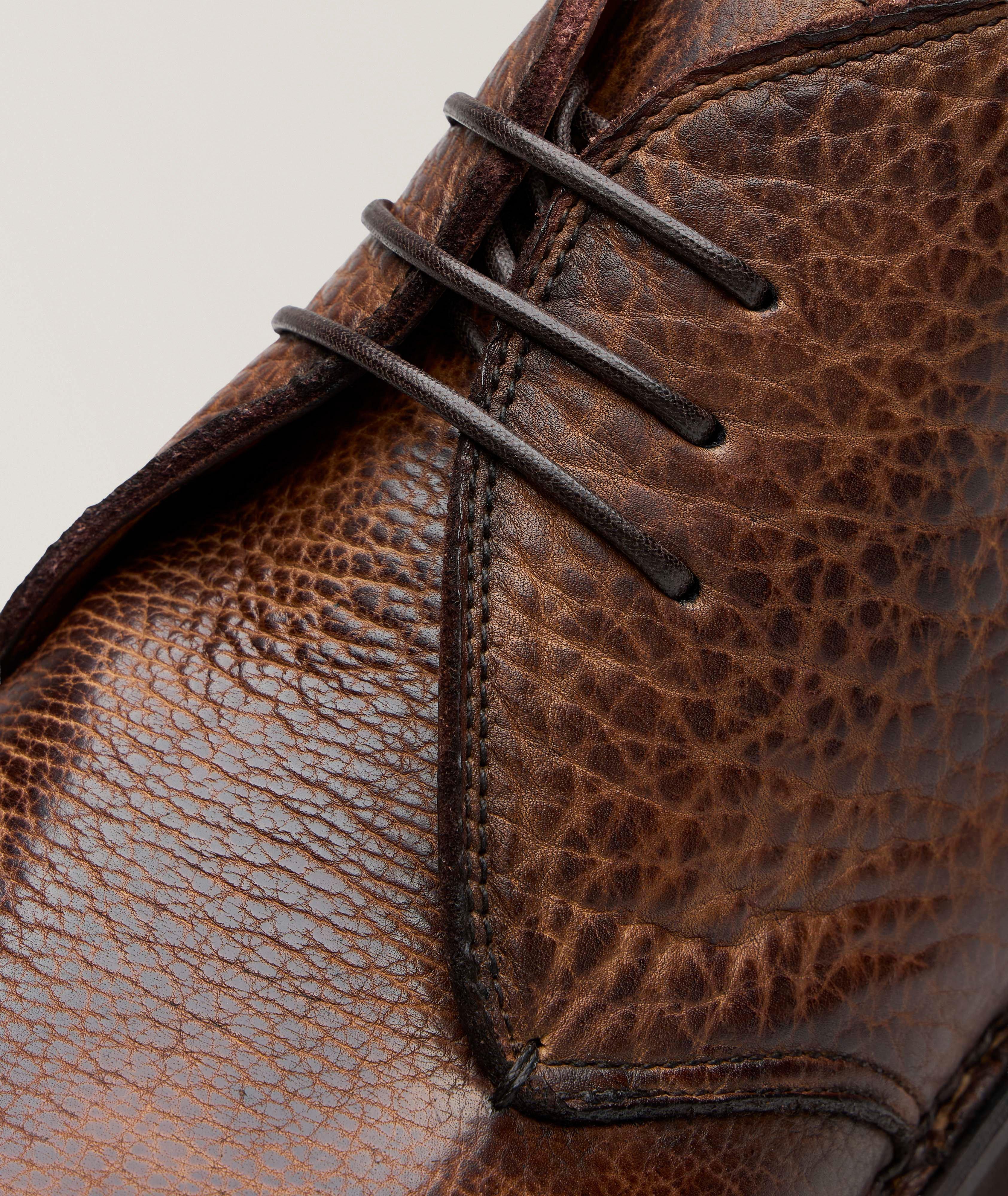 Textured Bison Leather Desert Boots image 2