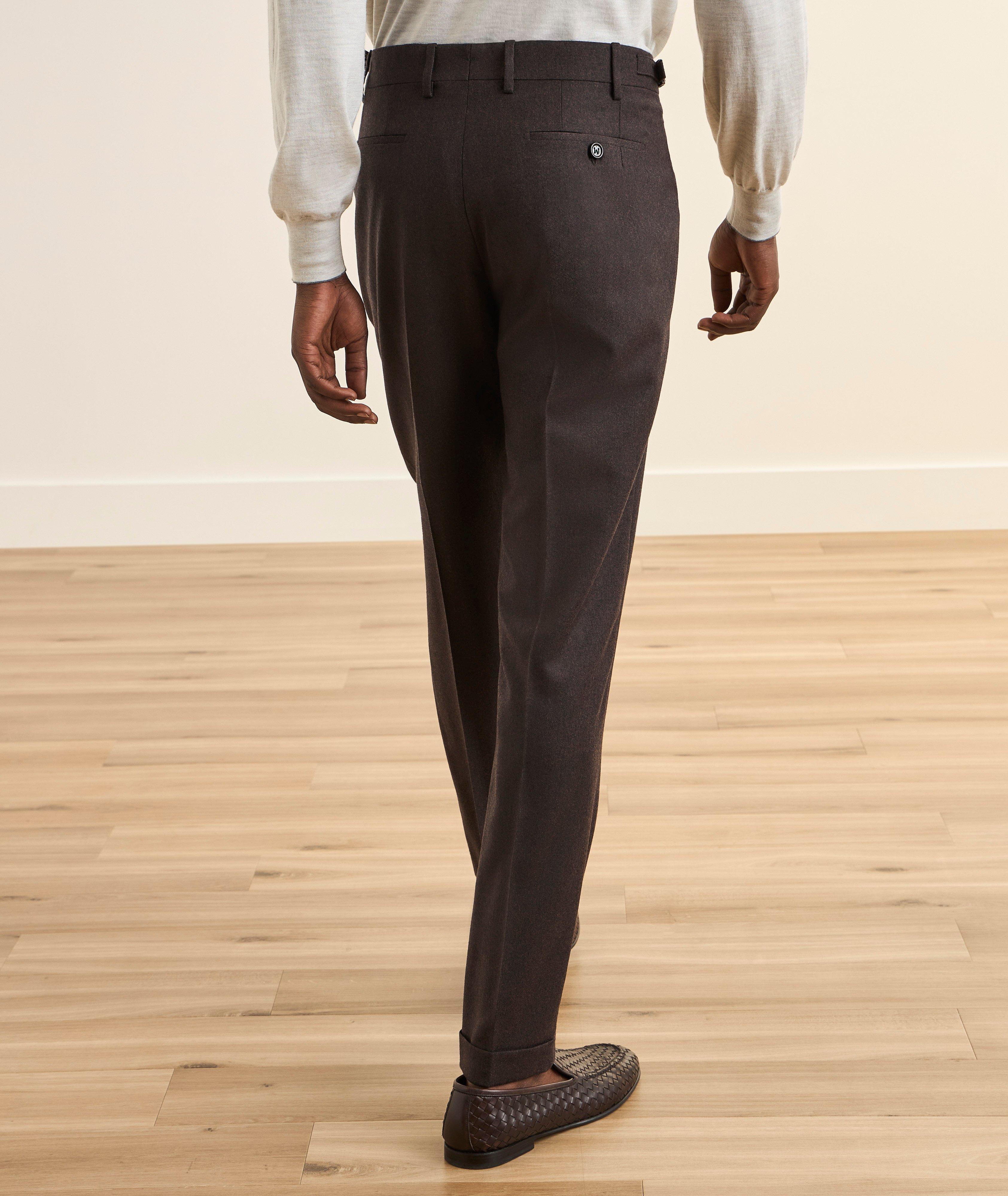 Pantalon habillé fuselé flanelle laine Retrolong image 2