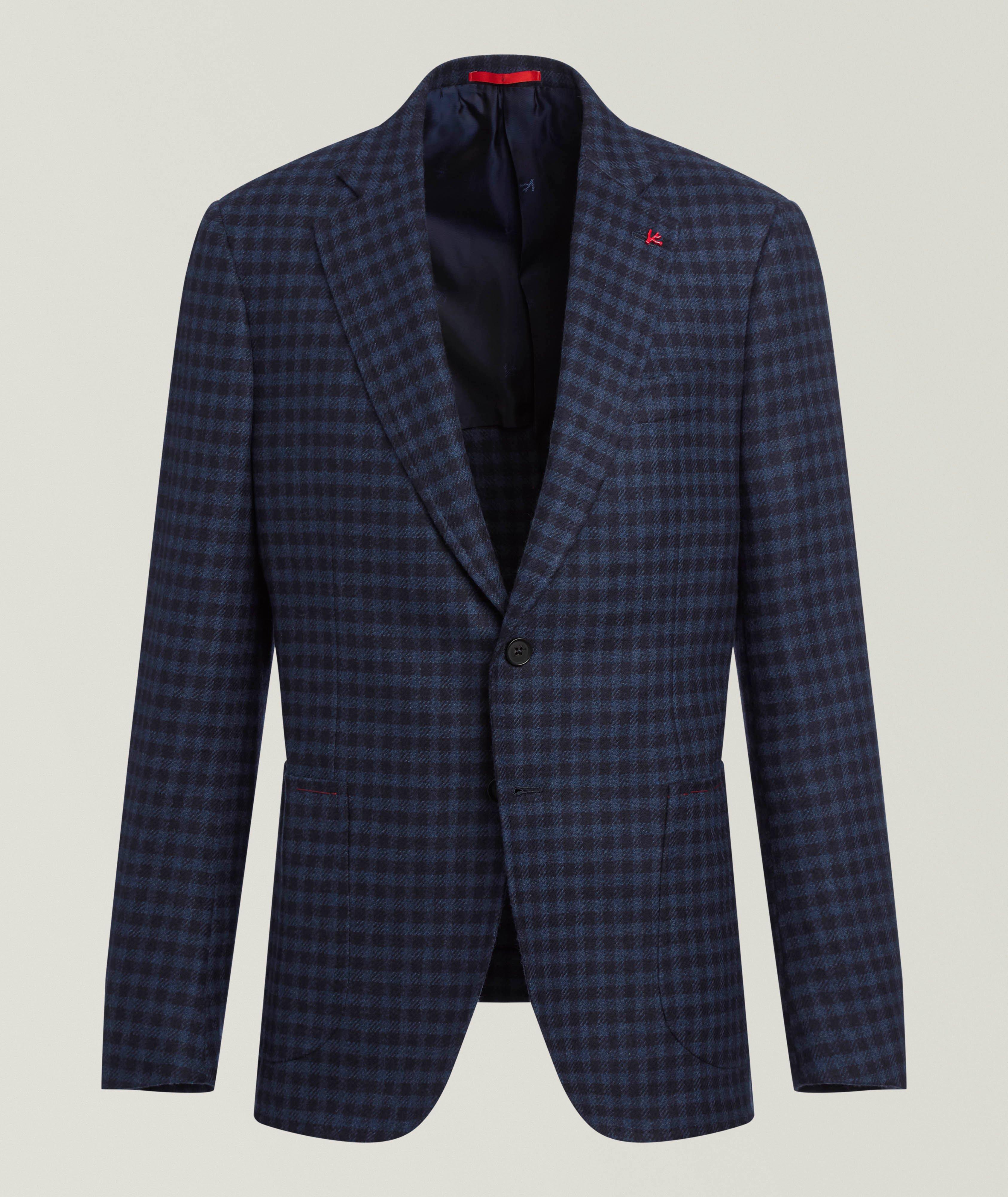 Isaia Capri Check Sport Jacket