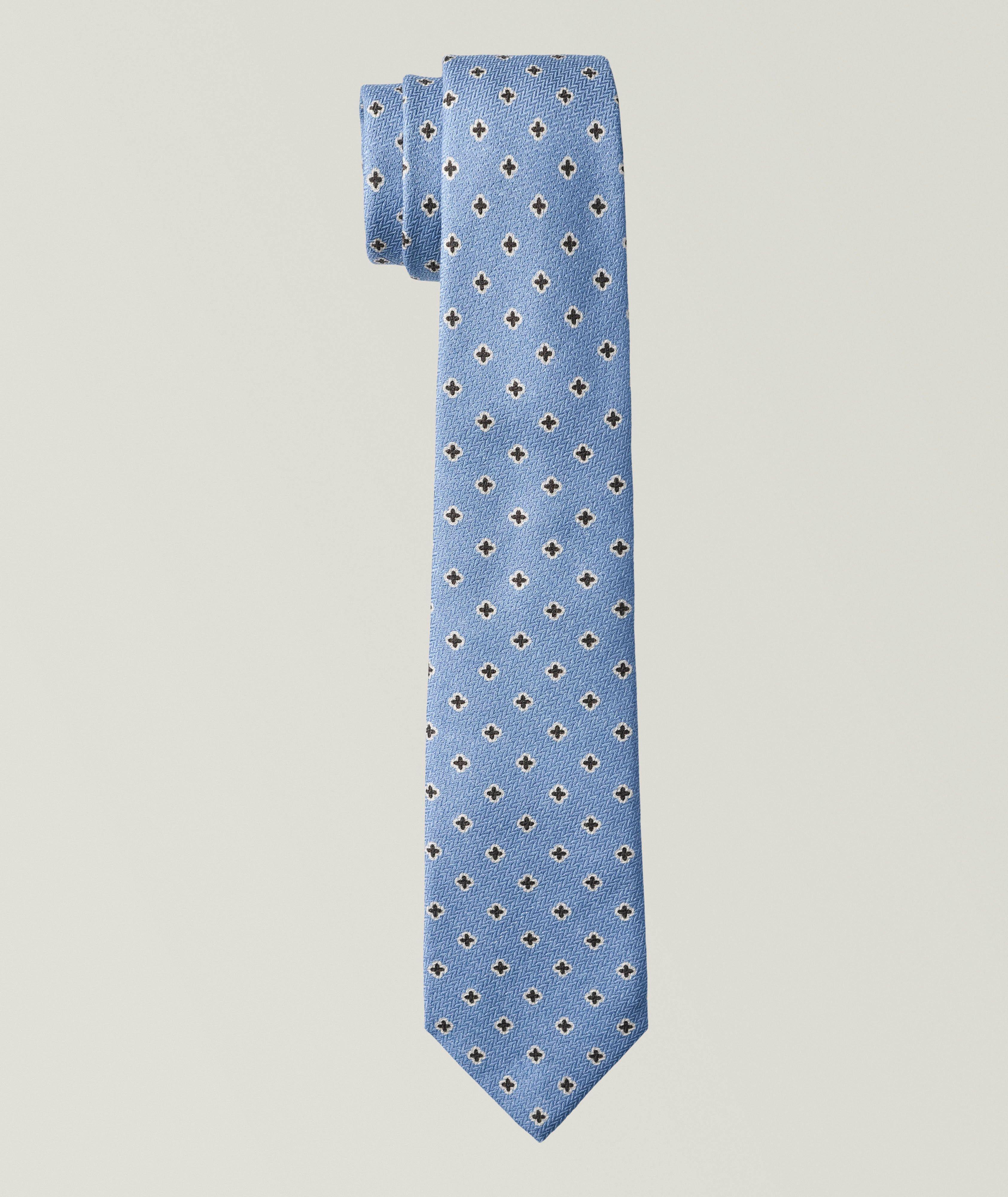 Floral Silk-Wool Tie image 0