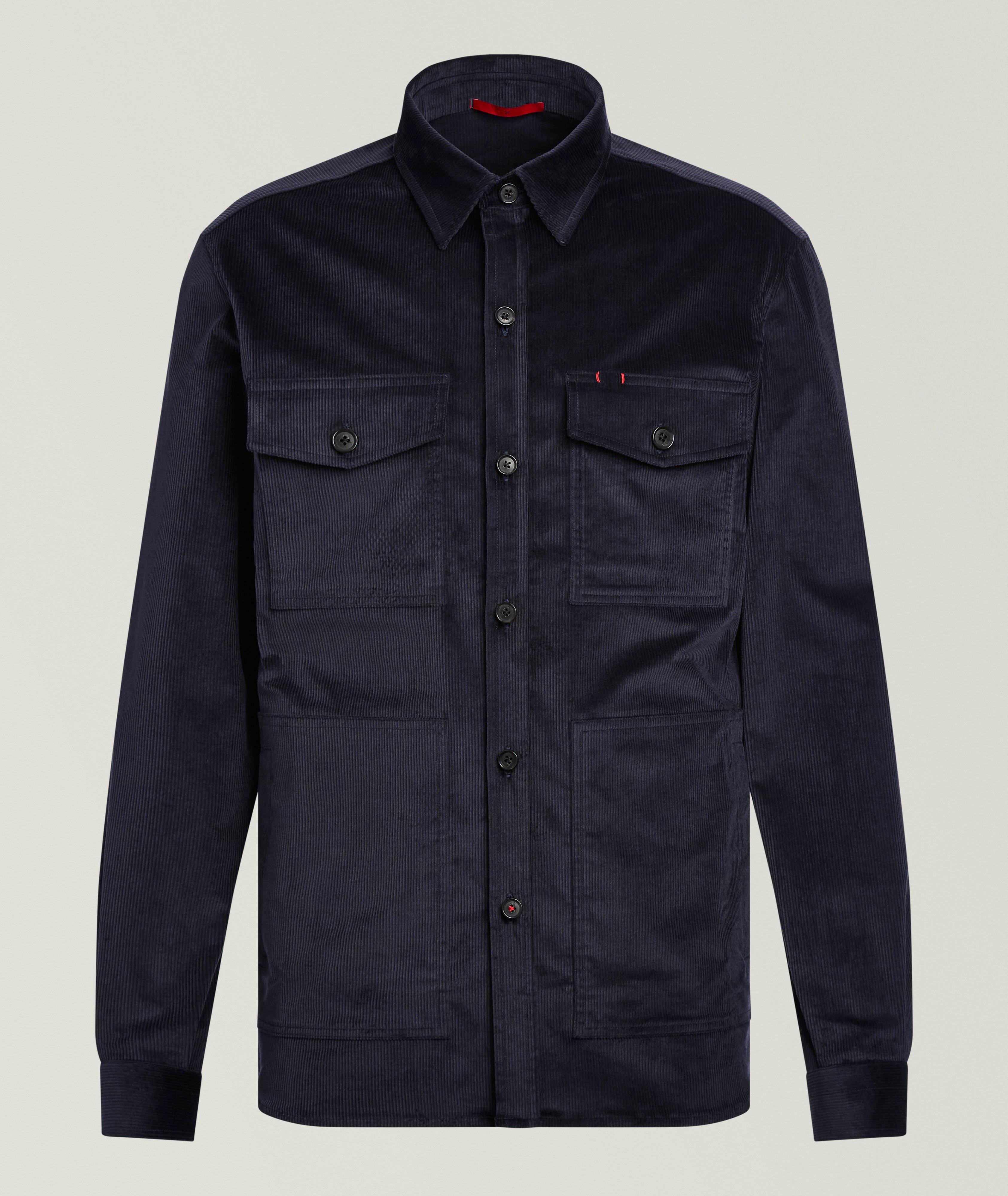 Isaia Corduroy Cotton-Blend Overshirt