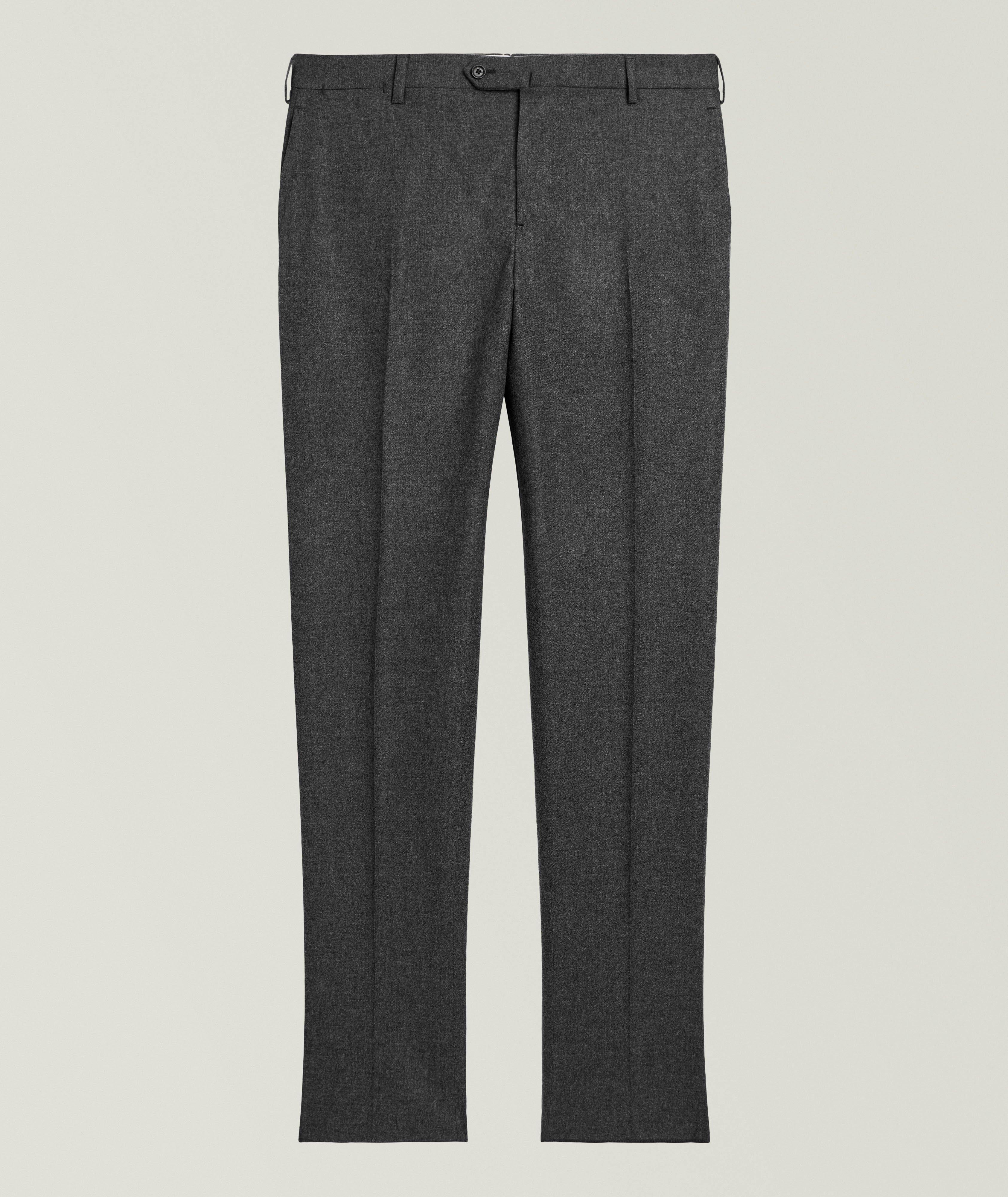 Isaia Pantalon cachemire-laine flanelle mélange