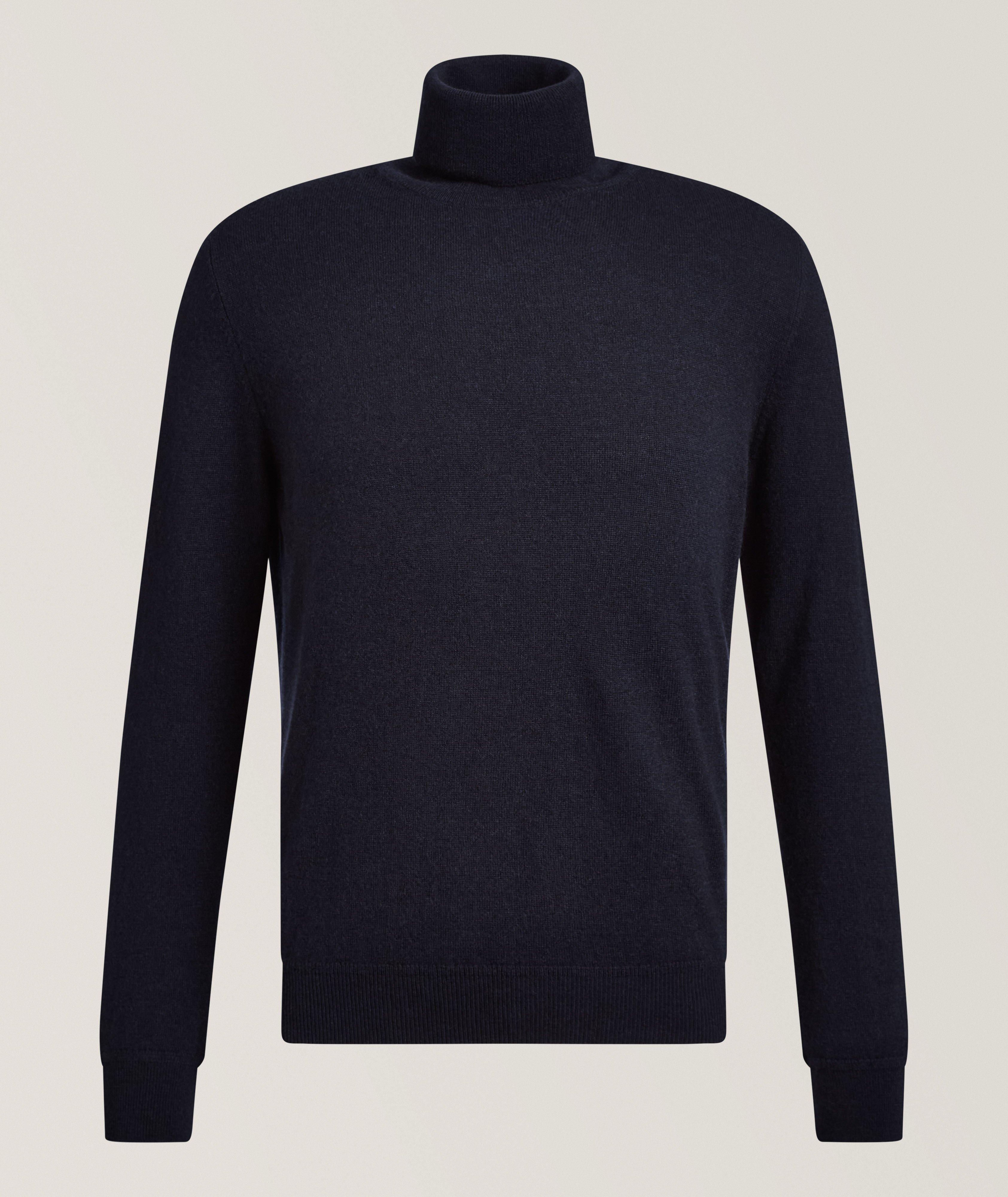 Isaia Mélange Cashmere Turtleneck Sweater