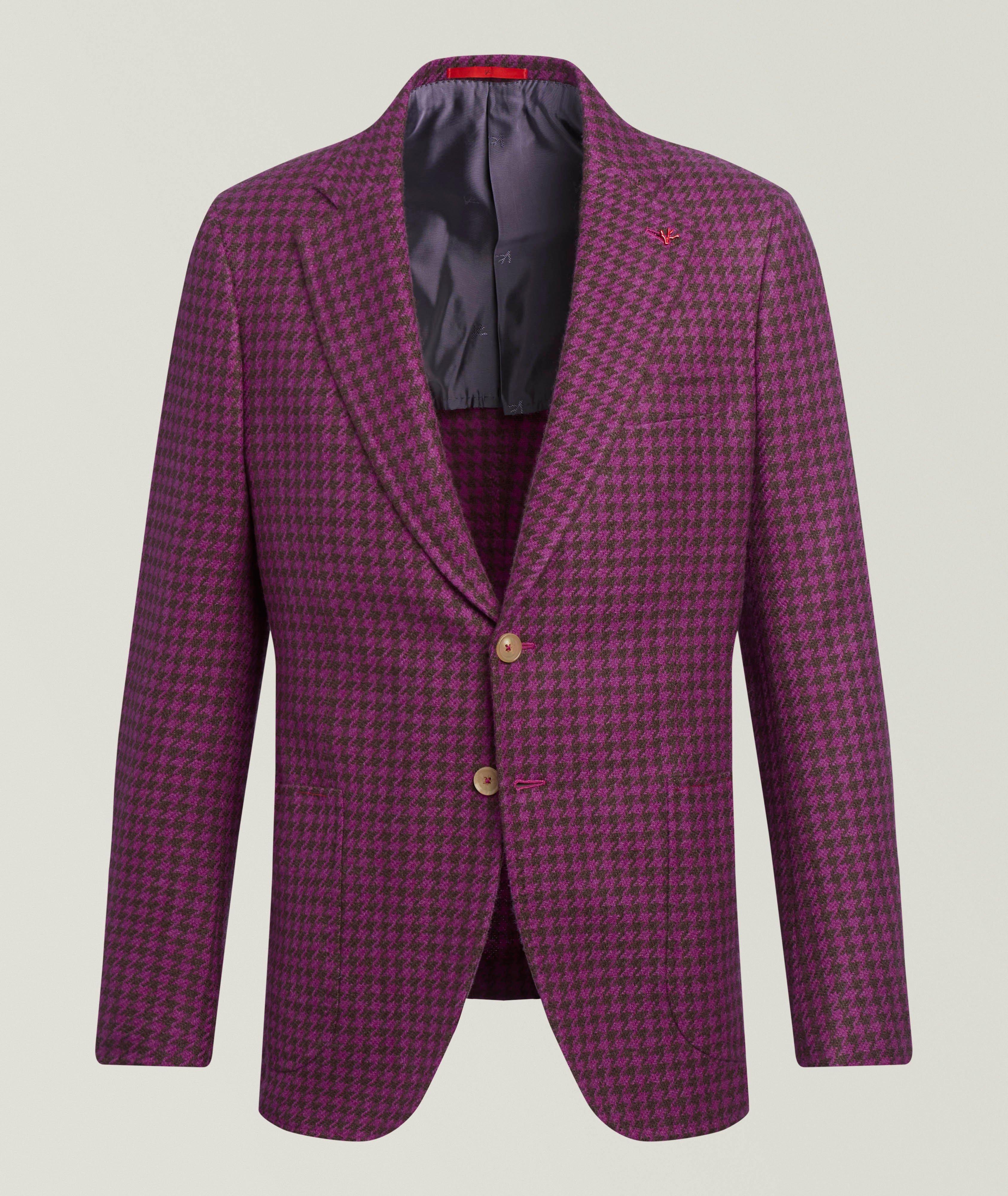Isaia Capri Houndstooth Sport Jacket