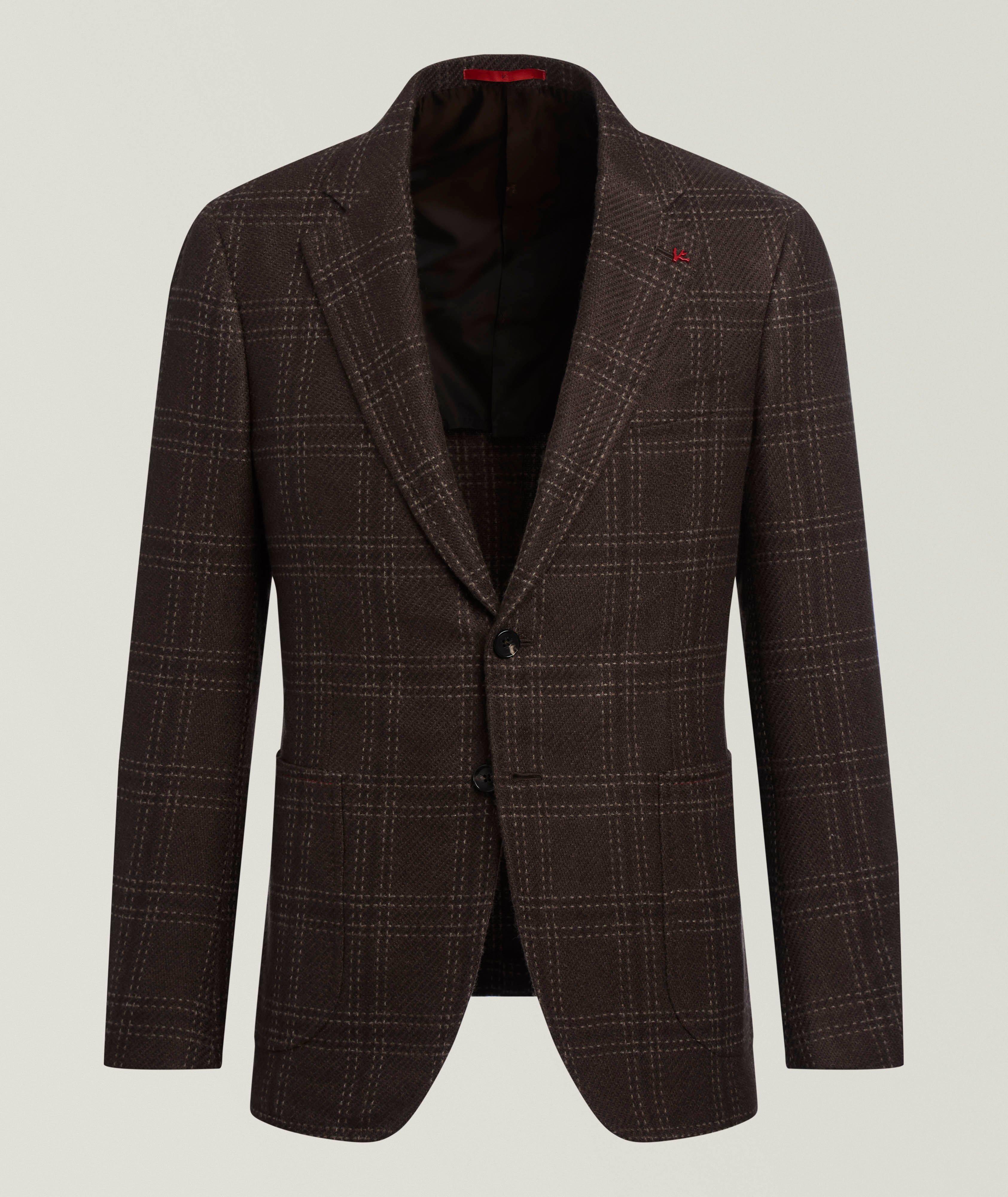 Isaia Veston sport carreaux fenêtre Capri