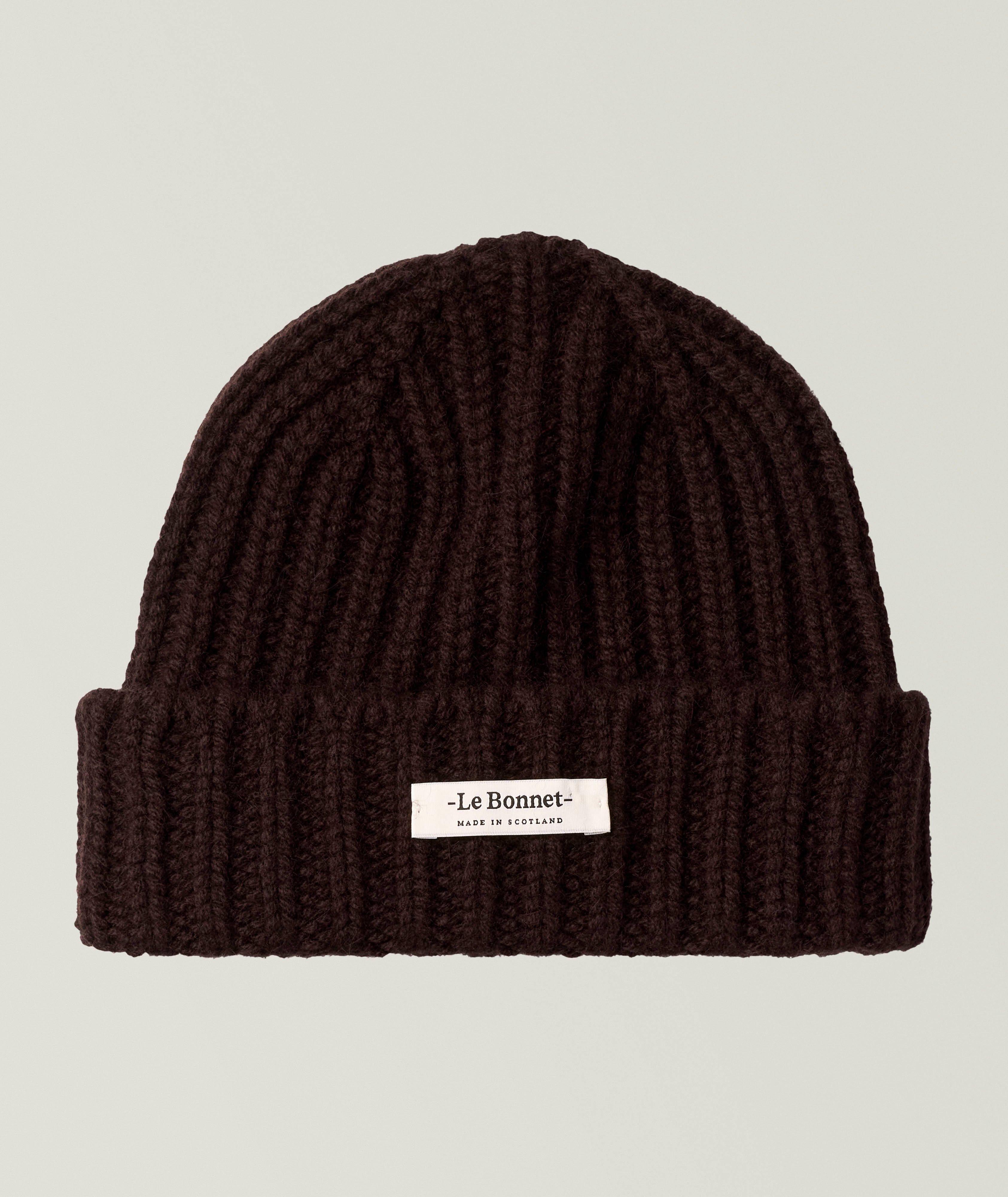 Le Bonnet Le Logo Wool-Angora Ribbed Beanie
