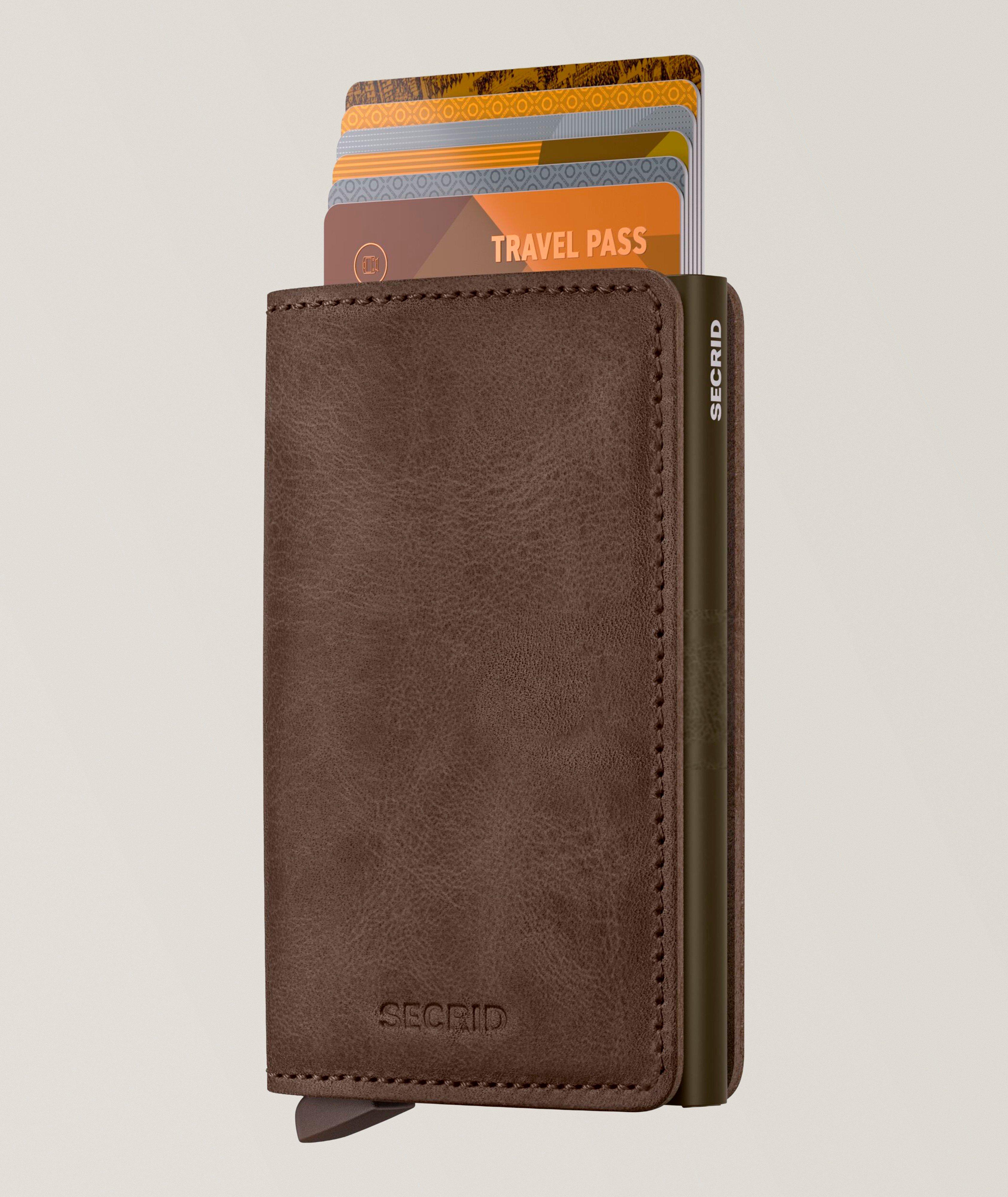 Leather RFID Slim Bifold Wallet image 4