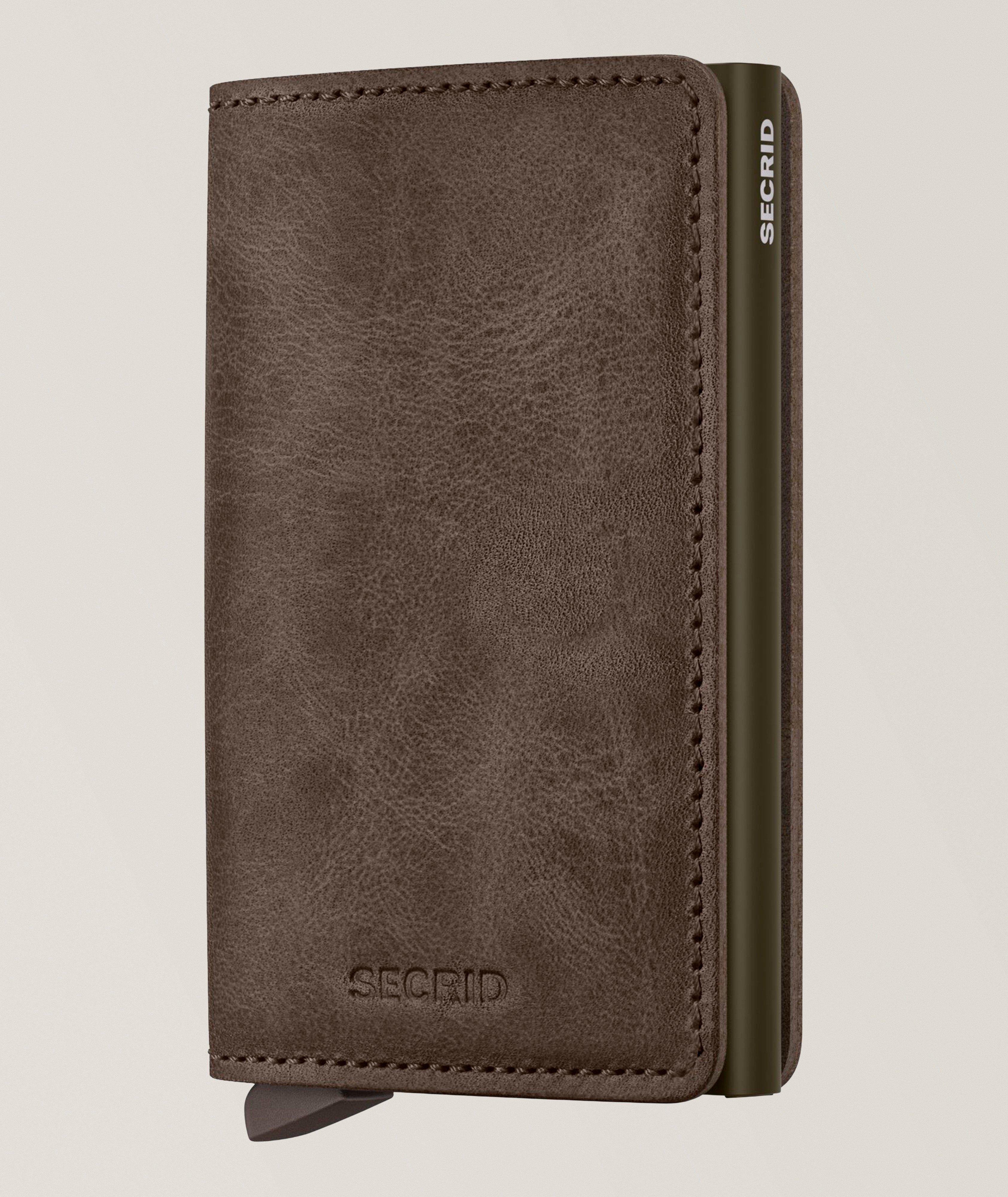 Leather RFID Slim Bifold Wallet image 0