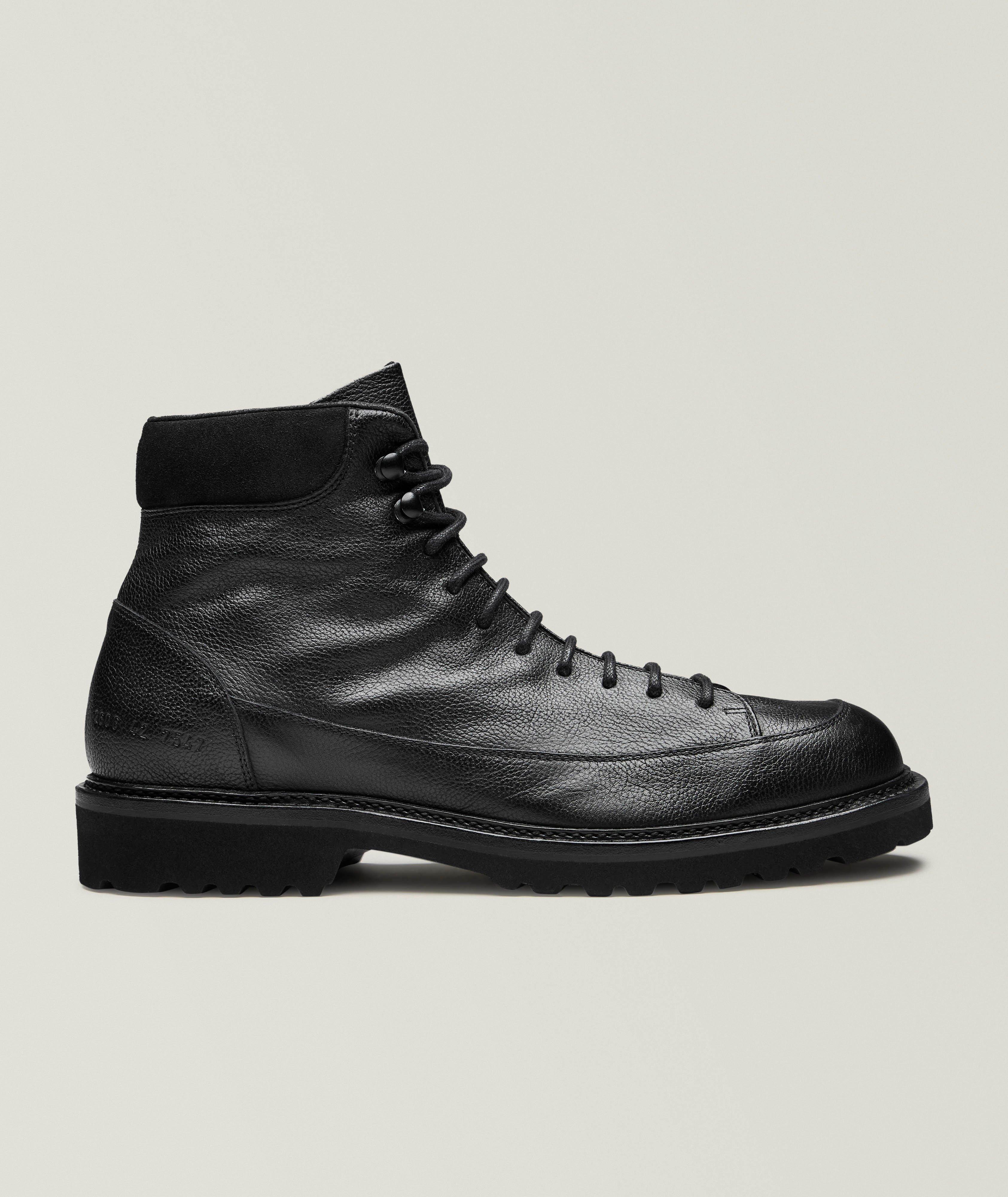 Common Projects Grained Leather Lug Hiker Boots