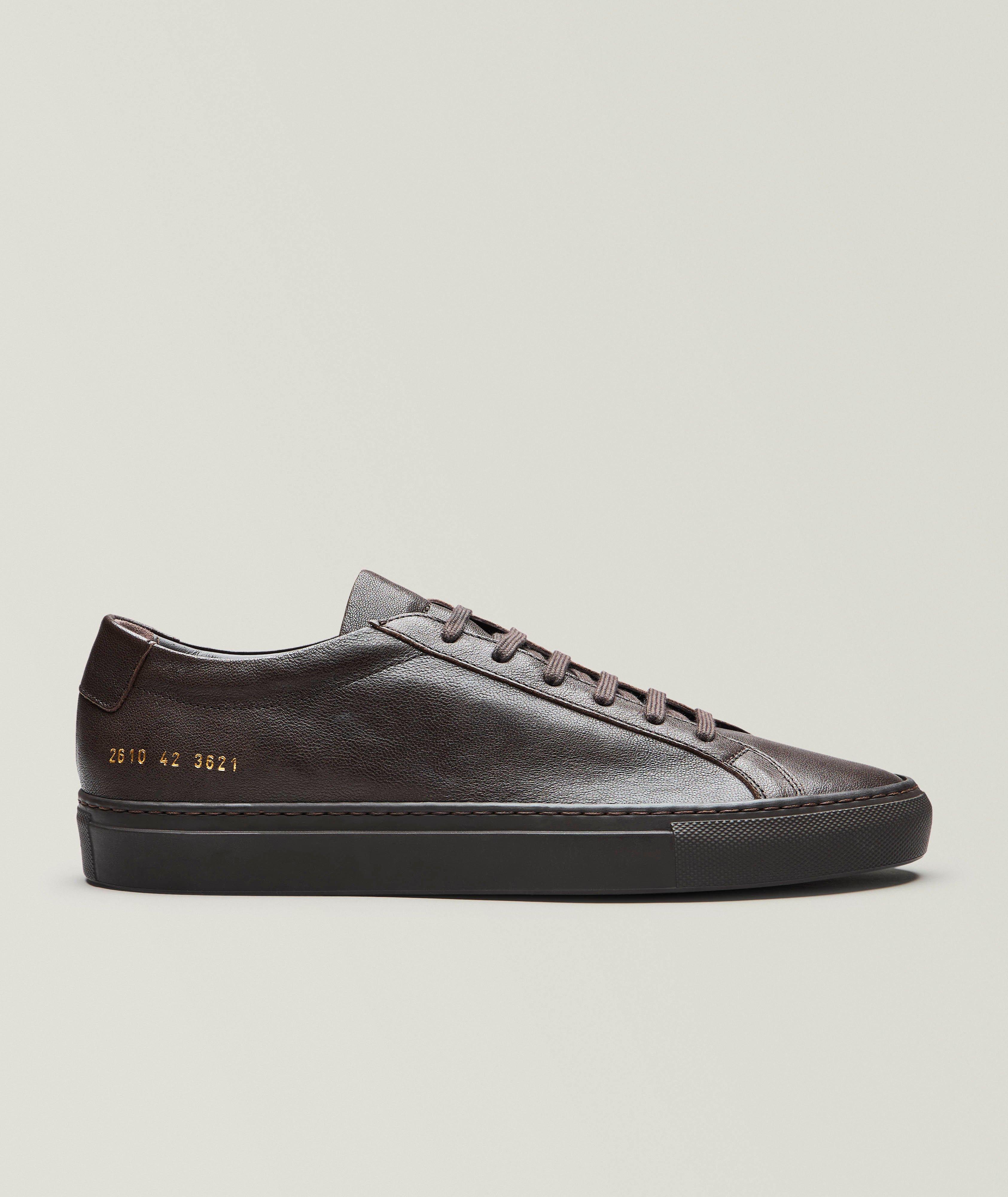 Common Projects Chaussures sport en cuir nappa Achilles