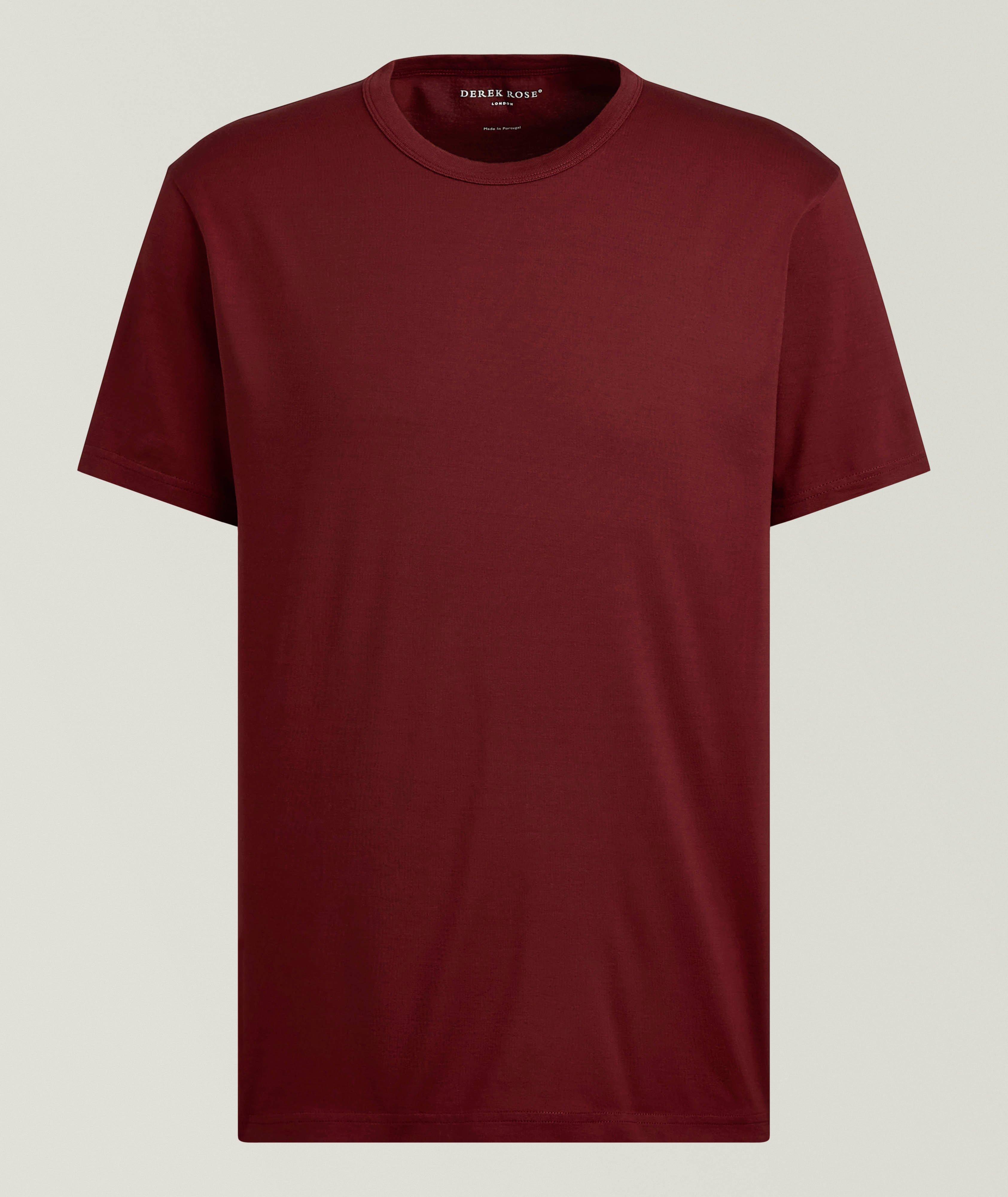 Derek Rose T-shirt encolure ronde coton pima Barny