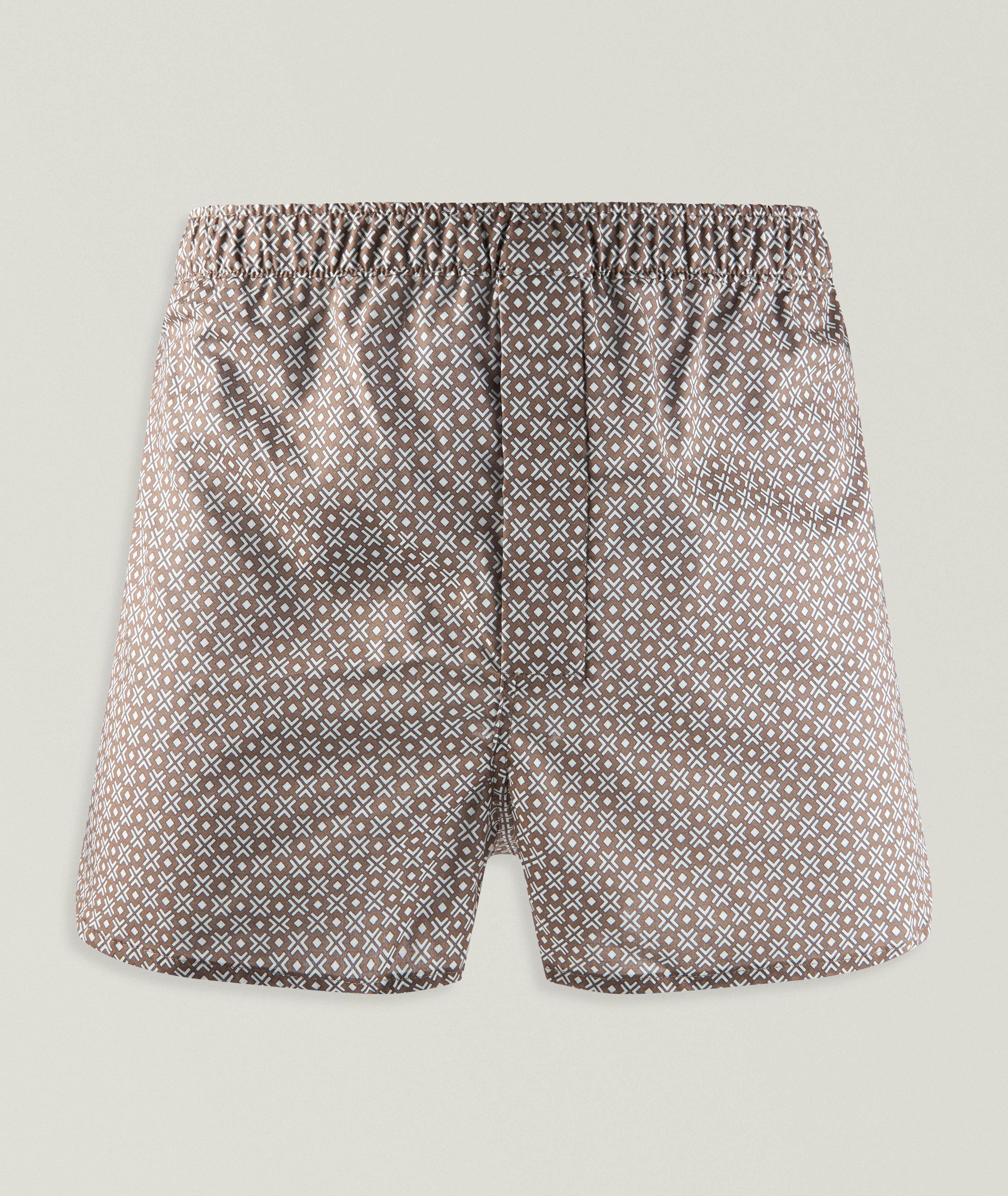 Derek Rose Modern-Fit Geo Cross Batiste Boxers