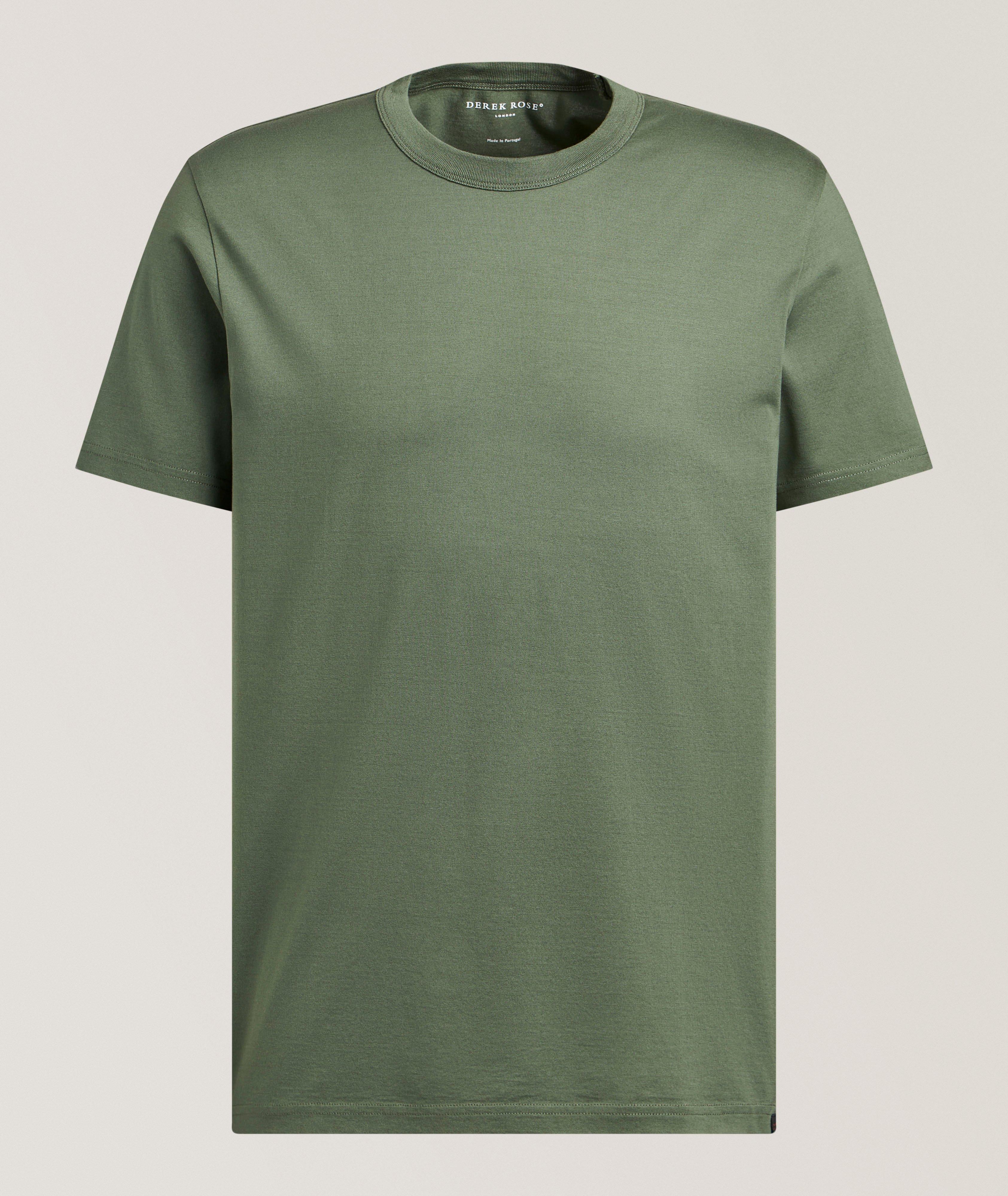 Derek Rose T-shirt encolure ronde coton pima Barny