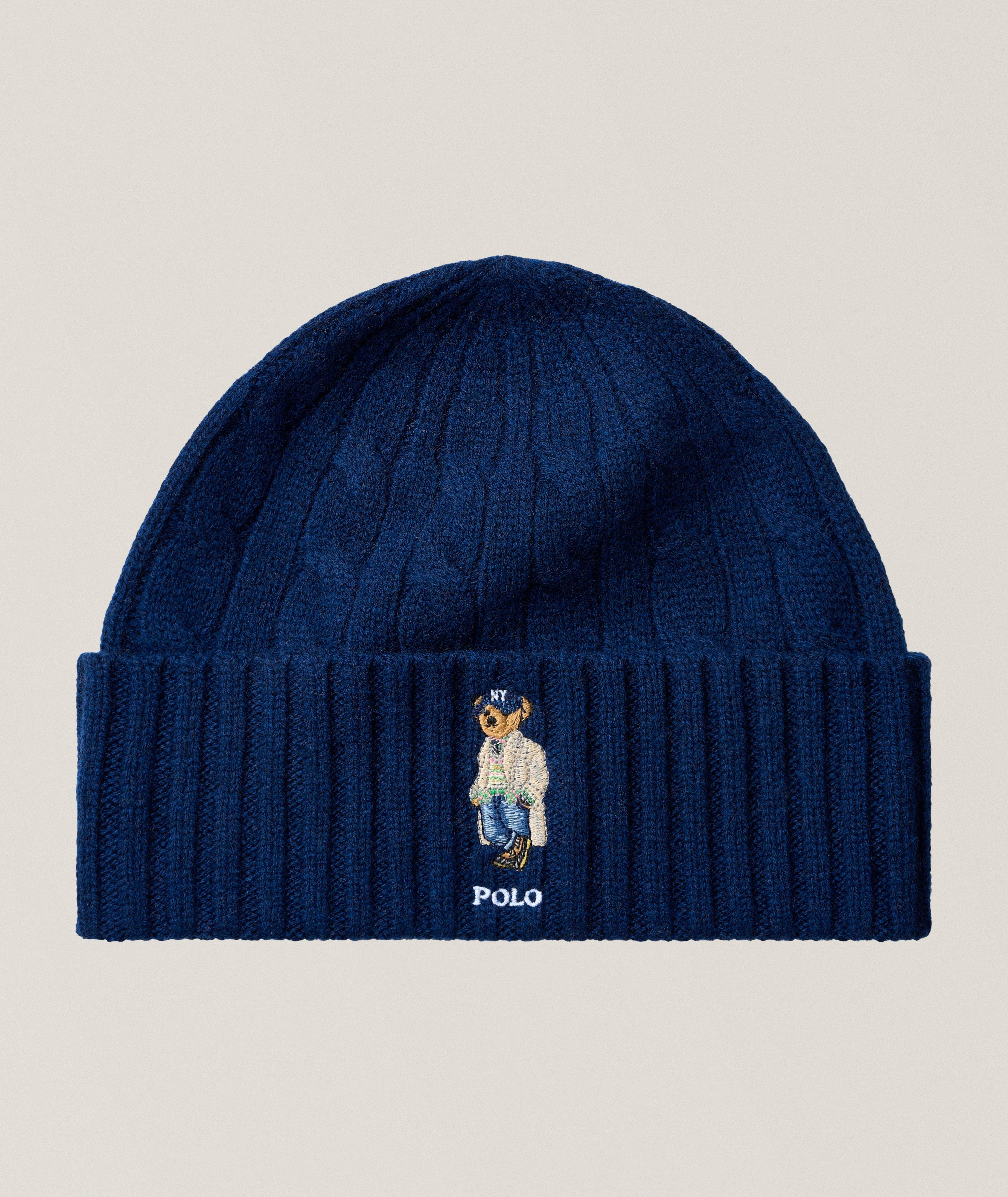Litchfield Polo Bear Cable Knit Beanie image 0