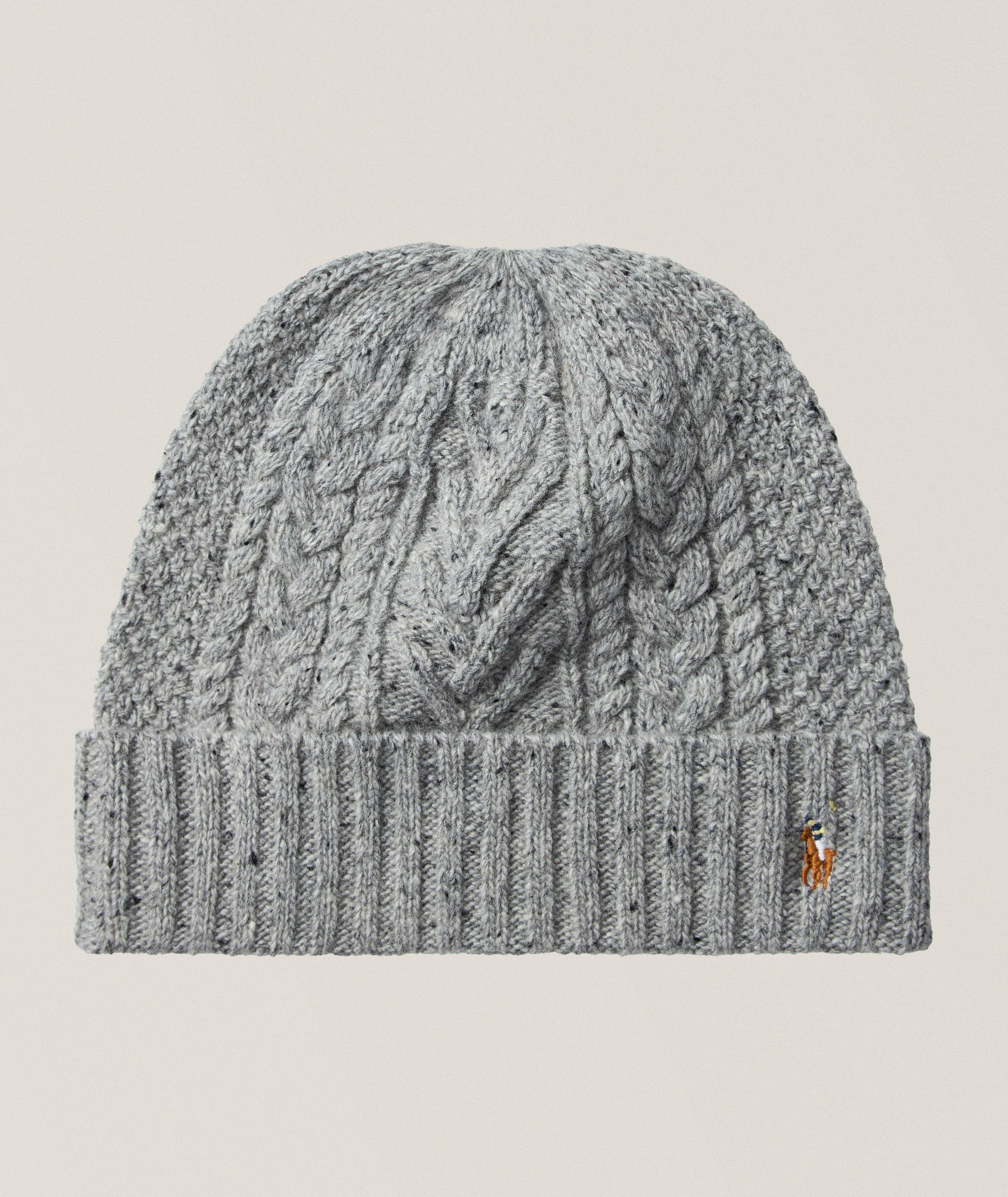 Polo Ralph Lauren Tuque en tricot torsadé tweed Aran