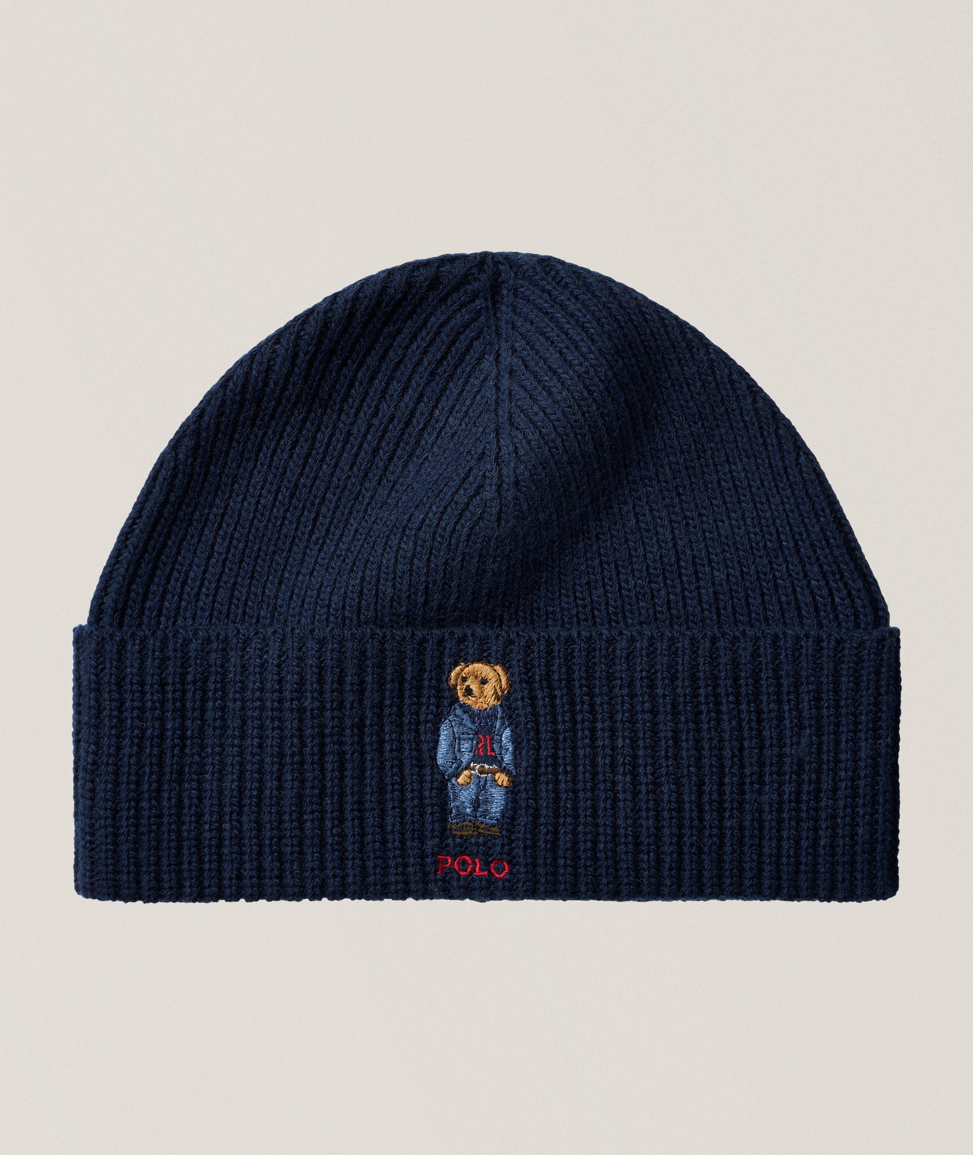 Polo Ralph Lauren Ribbed Polo Bear Wool-Blend Beanie 