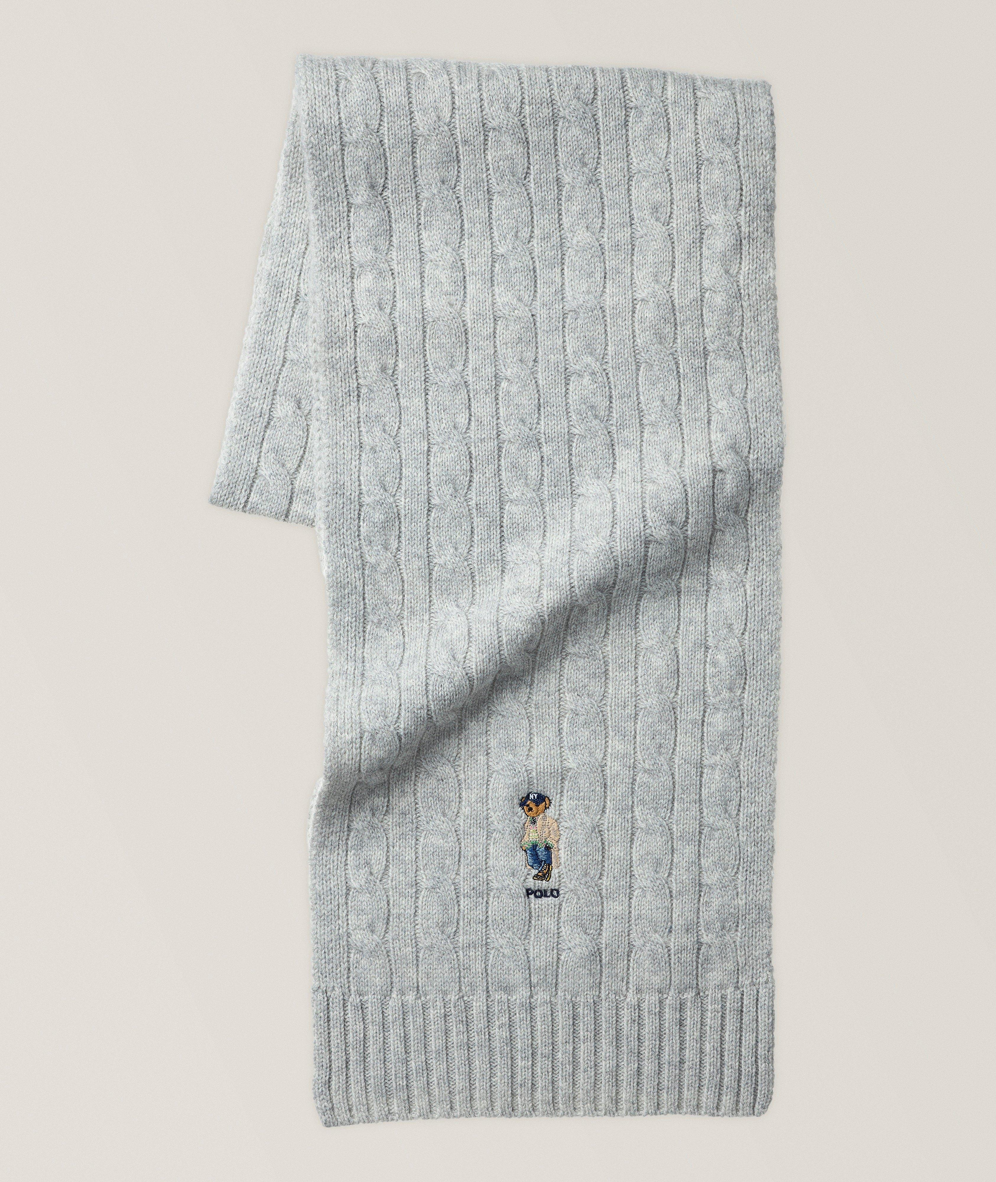 Polo Ralph Lauren Écharpe en tricot torsadé Polo Bear Litchfield