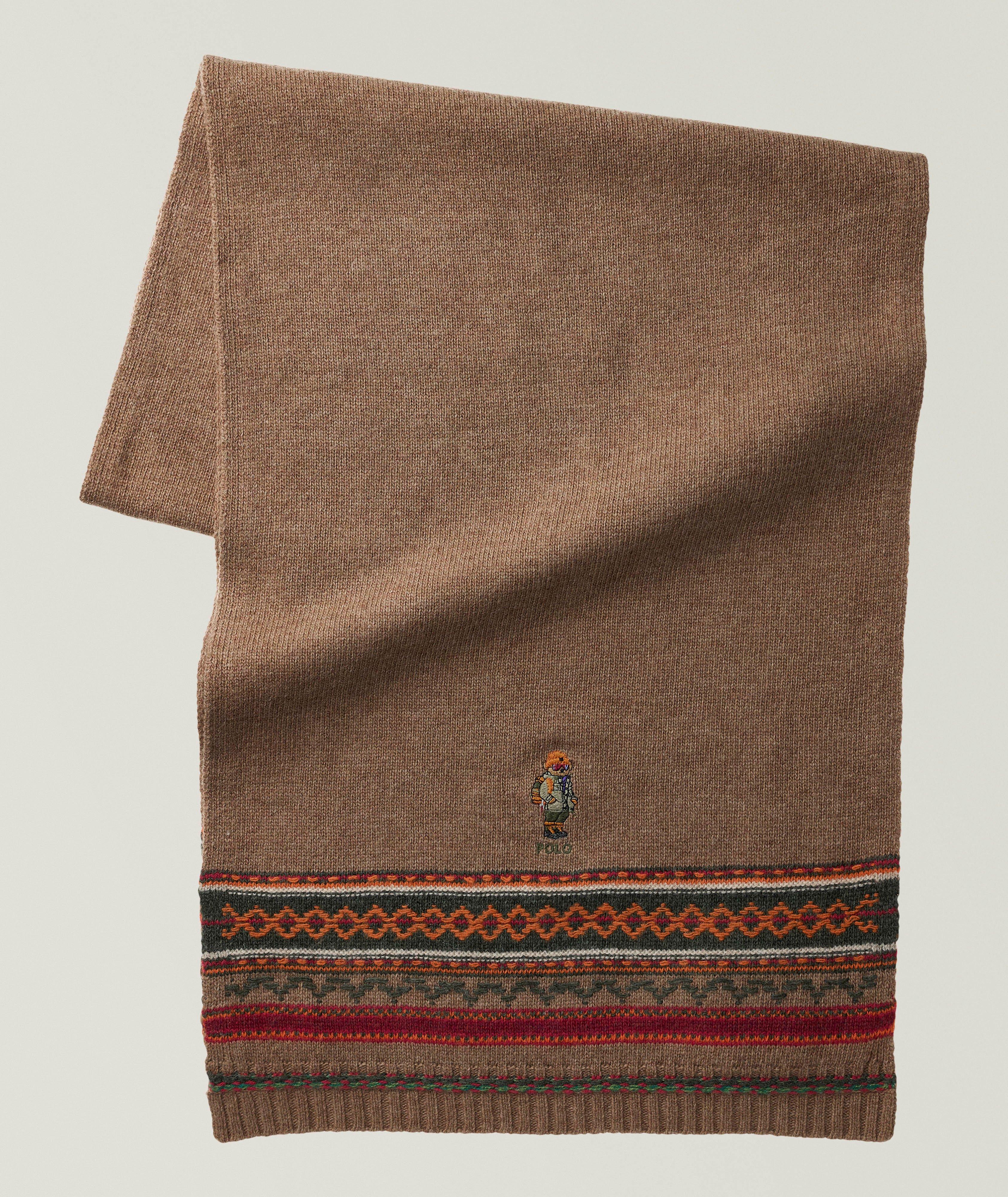 Polo Ralph Lauren Écharpe en laine-mélange Polo Bear Fair Isle