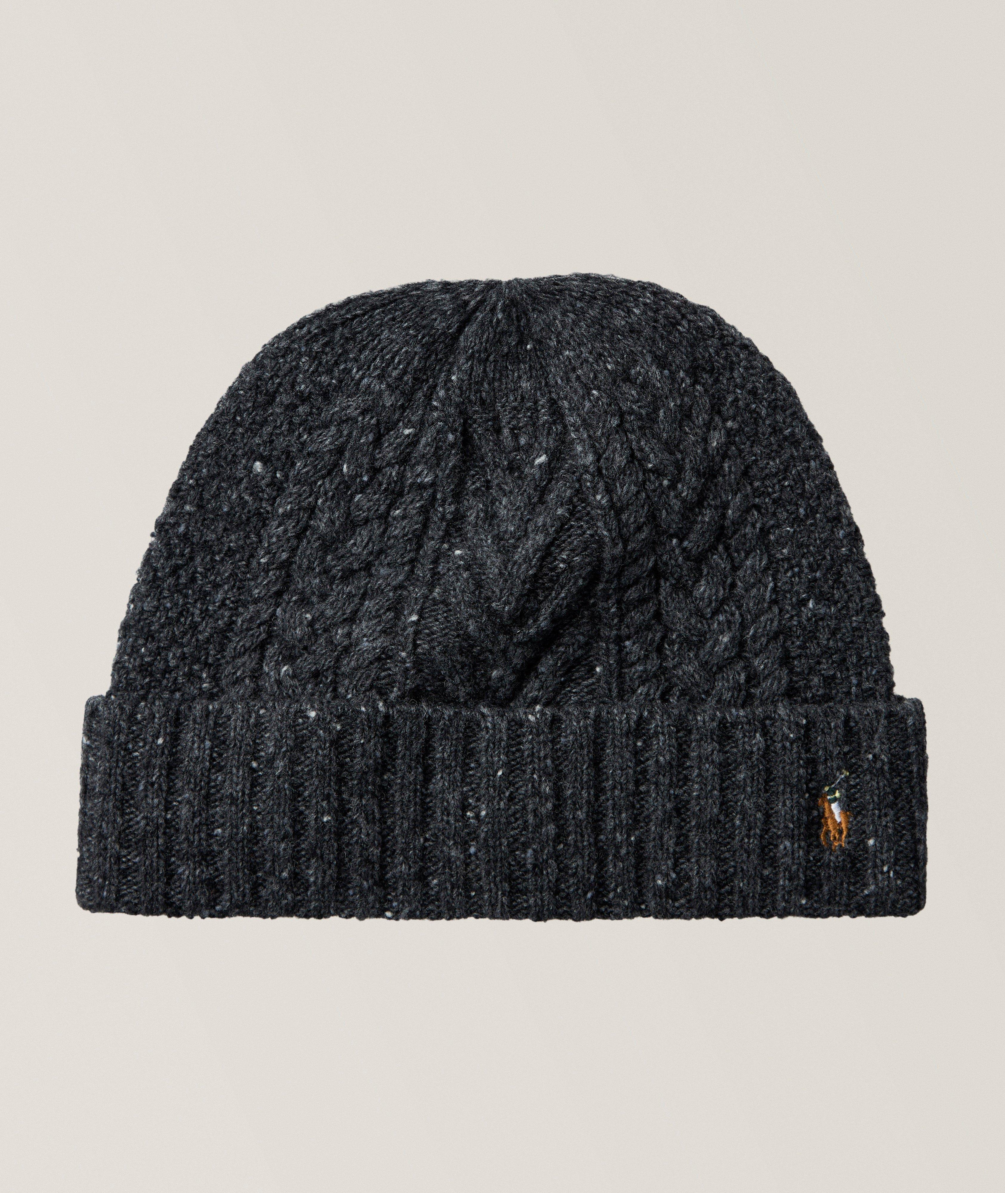 Tuque en tricot torsadé tweed Aran  image 0