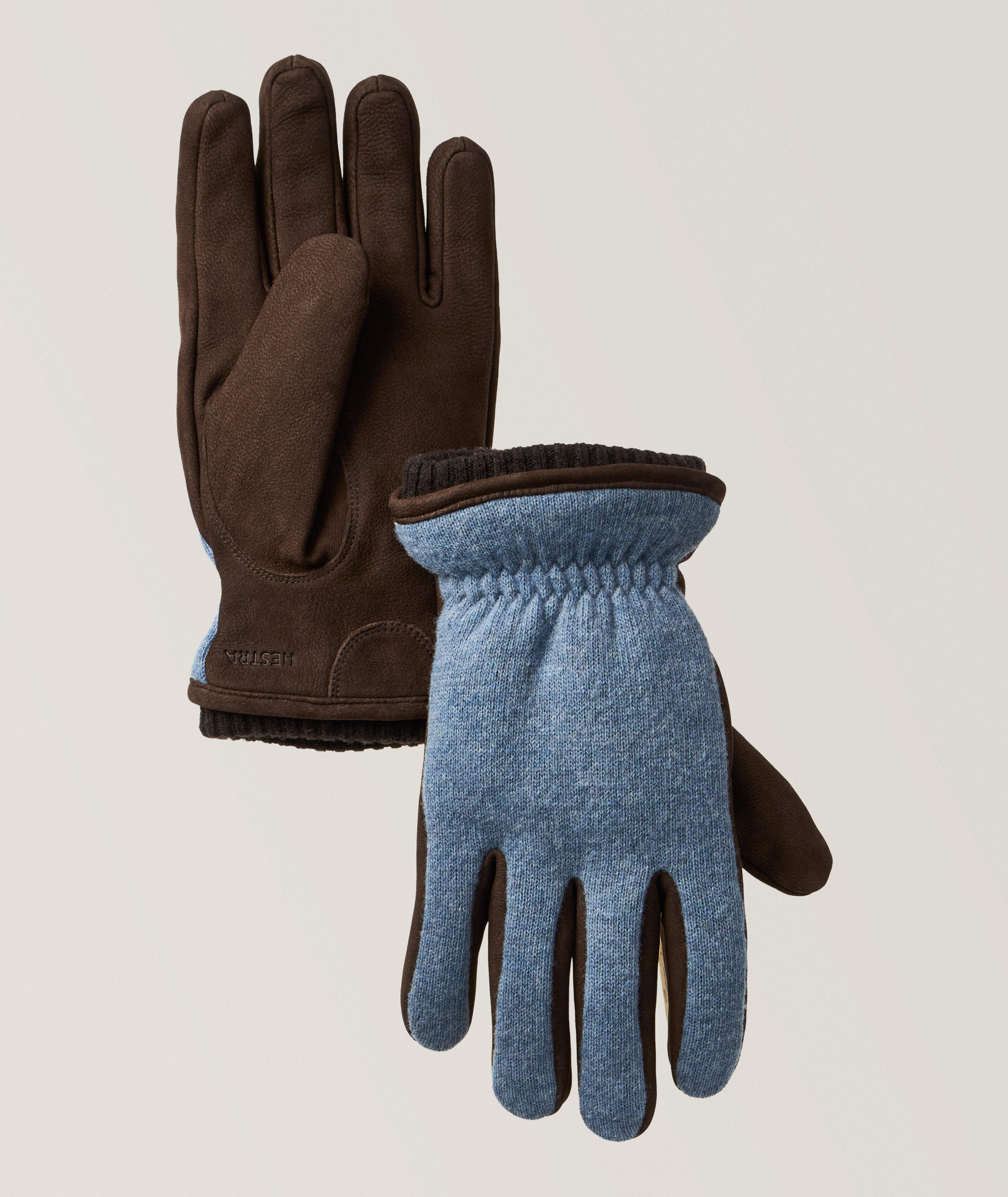 Gants en laine-mélange & cuir Noah image 0