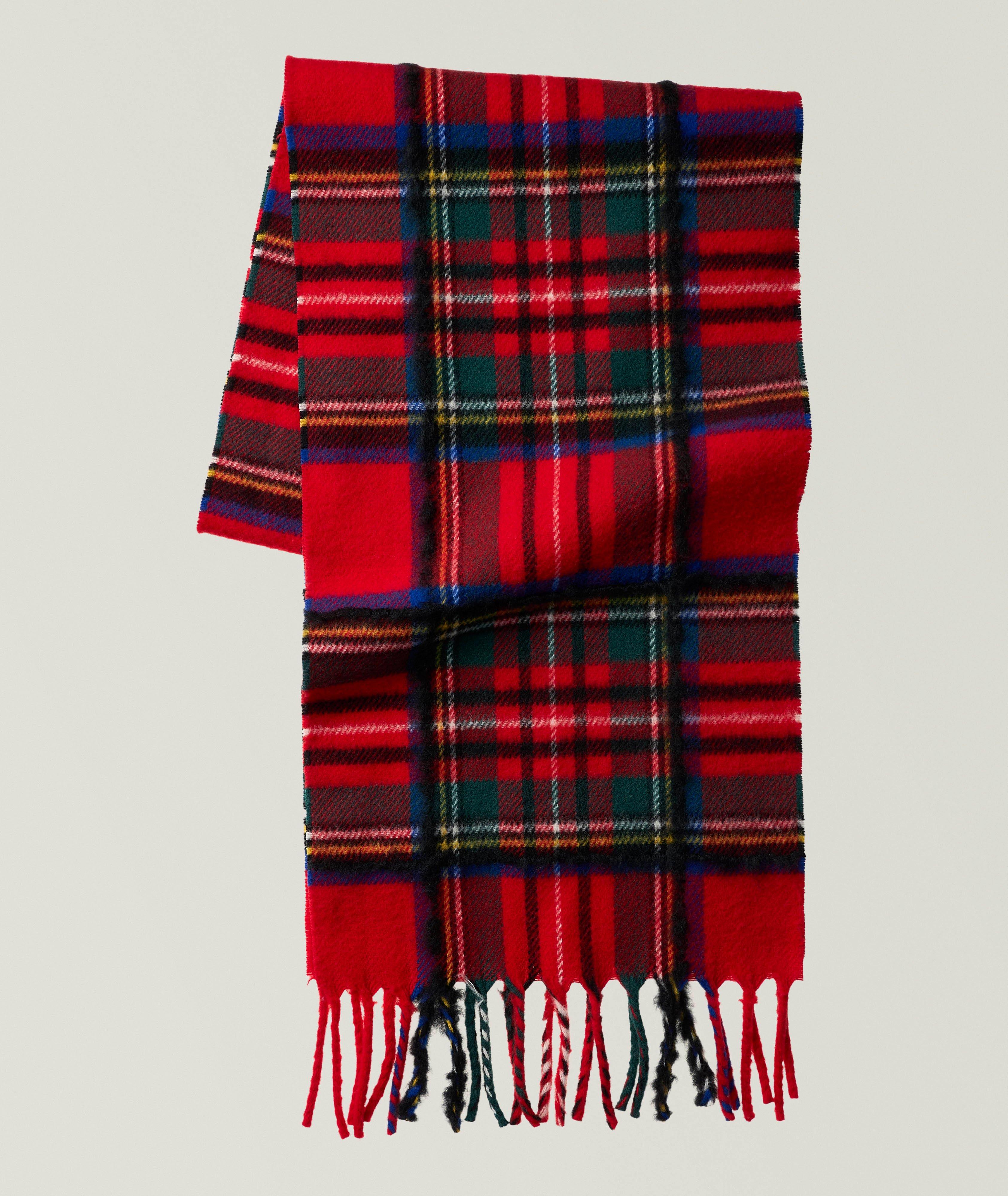 Écharpe en mousseline laine-cachemire tartan image 0